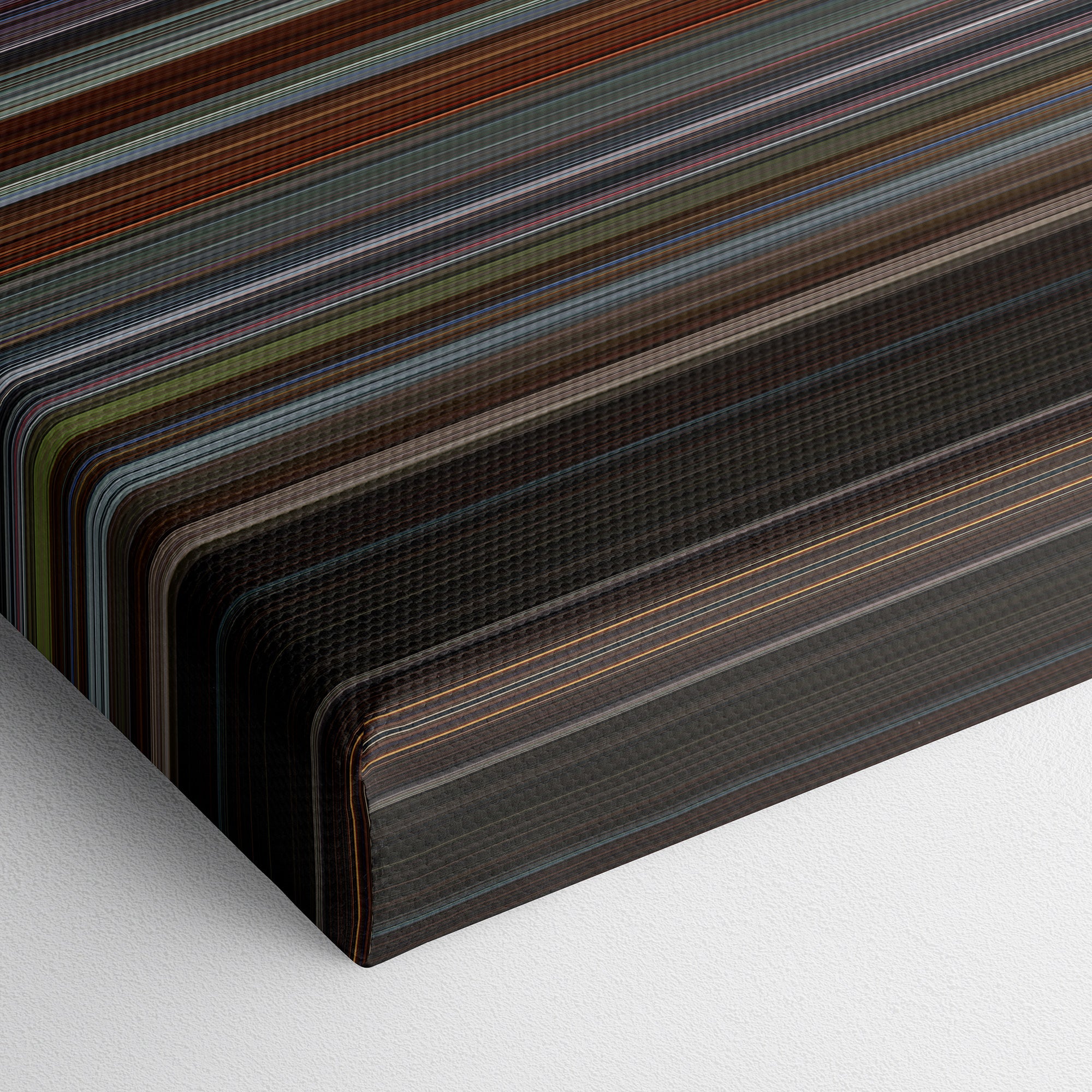 Final Destination 5 (2011) CineSpectrum Color Spectrum Canvas Print - Close Up of Bottom of Print