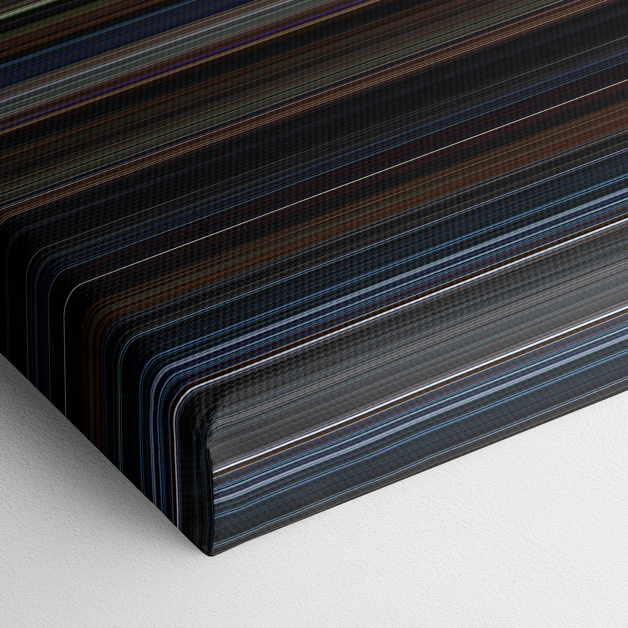 Final Destination (2000) CineSpectrum Color Spectrum Canvas Print - Close Up of Bottom of Print