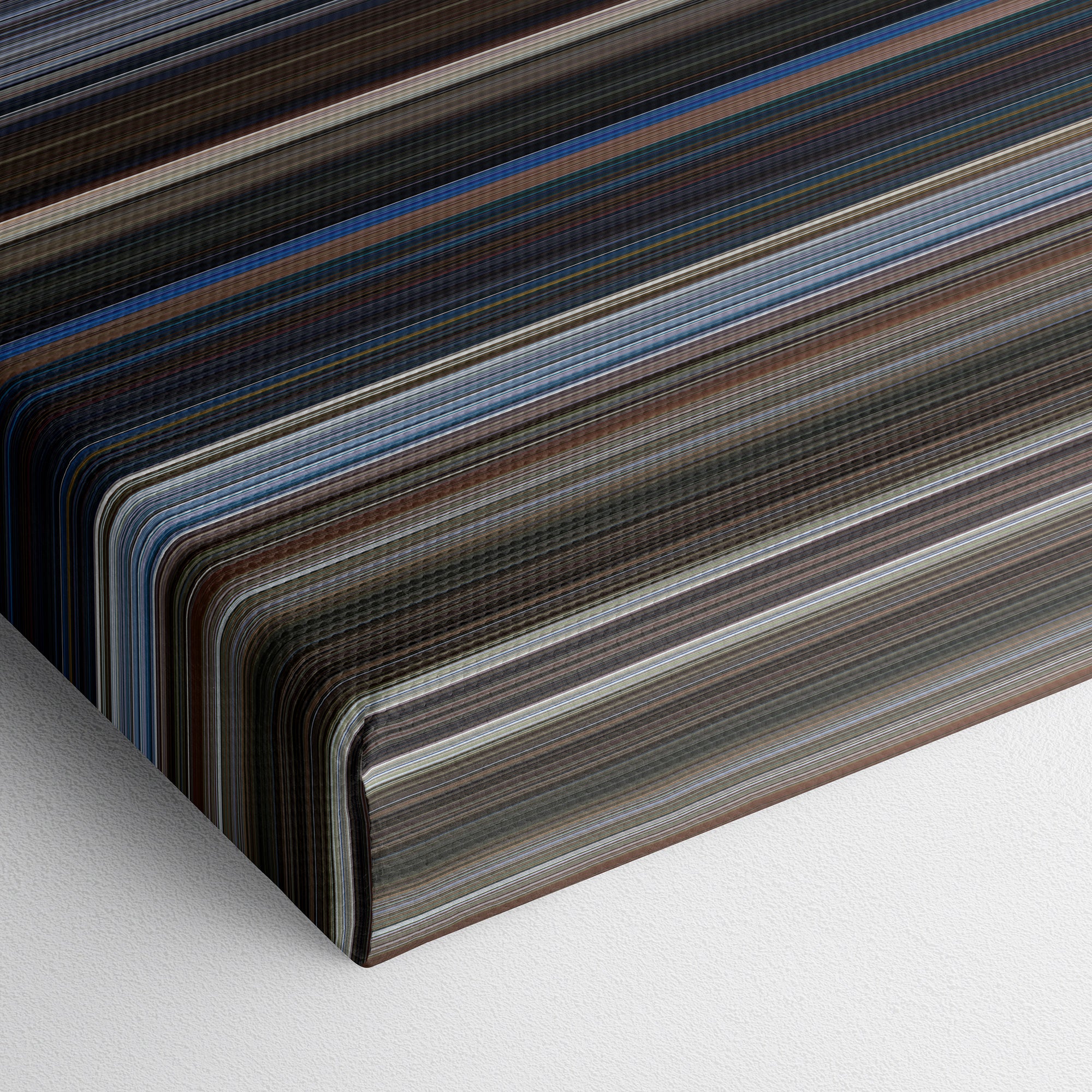 For Your Eyes Only (1981) CineSpectrum Color Spectrum Canvas Print - Close Up of Bottom of Print