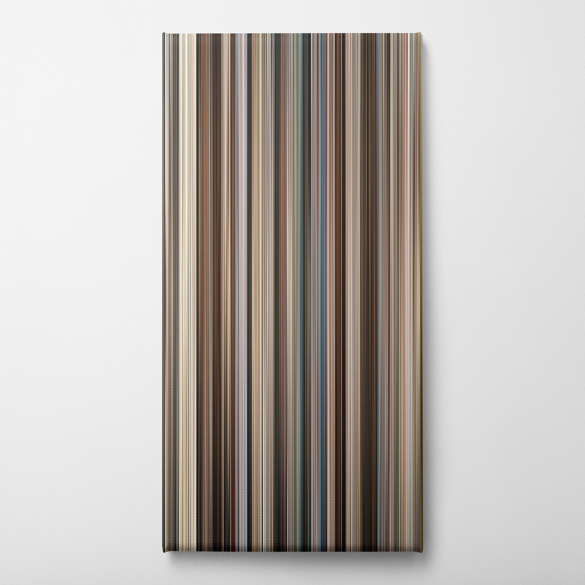 Ford v Ferrari (2019) CineSpectrum Color Spectrum Canvas Print - Vertical on Wall
