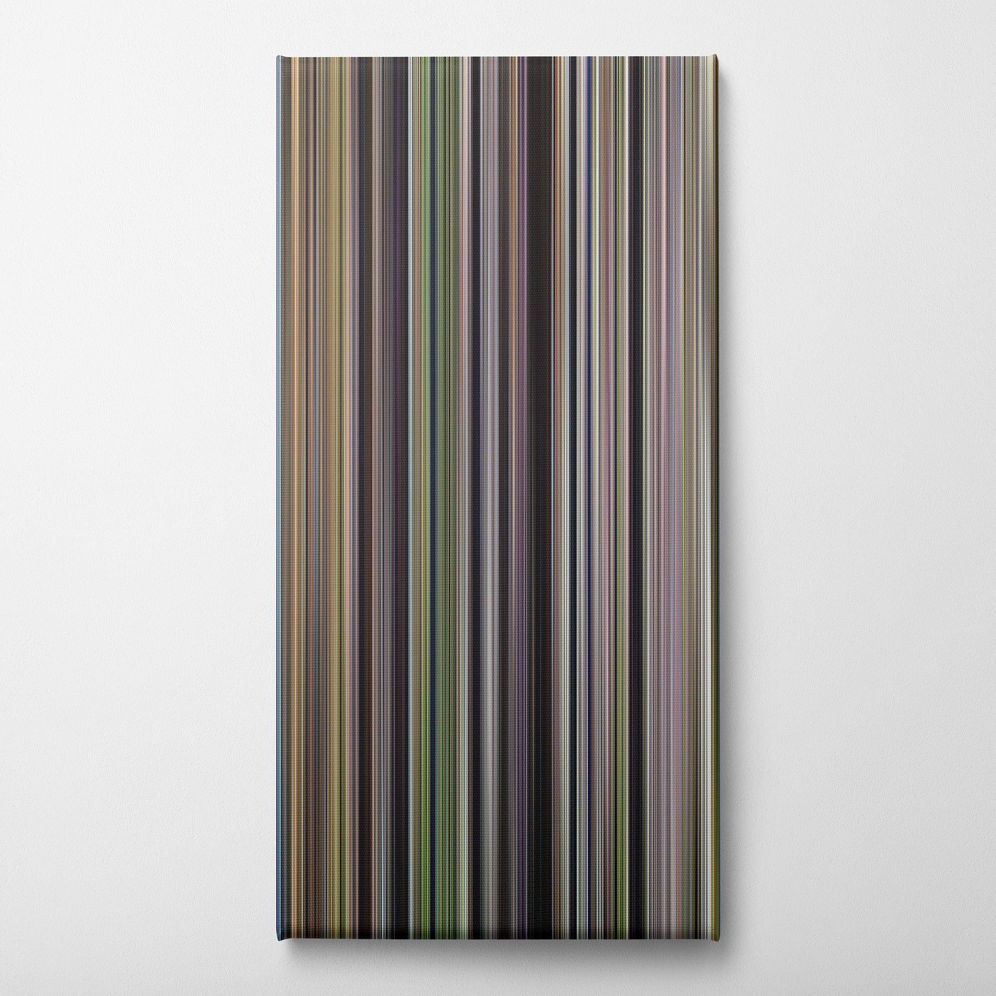 Forrest Gump (1994) CineSpectrum Color Spectrum Canvas Print - Vertical on Wall