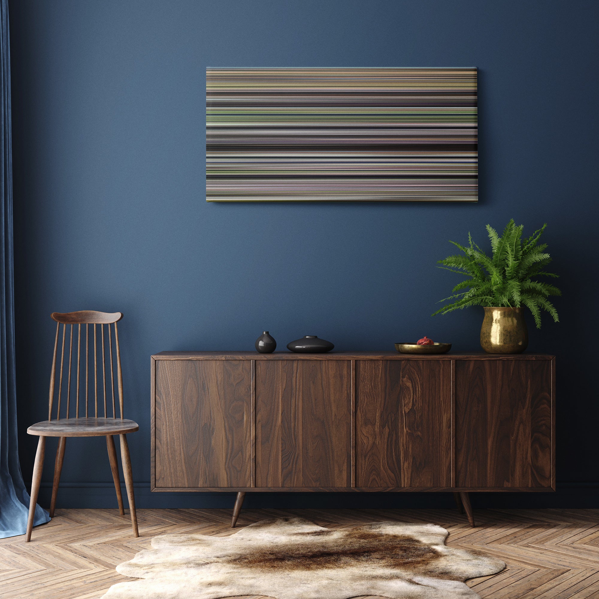 Forrest Gump (1994) CineSpectrum Color Spectrum Canvas Print - Hanging Horizontal on Wall in Room
