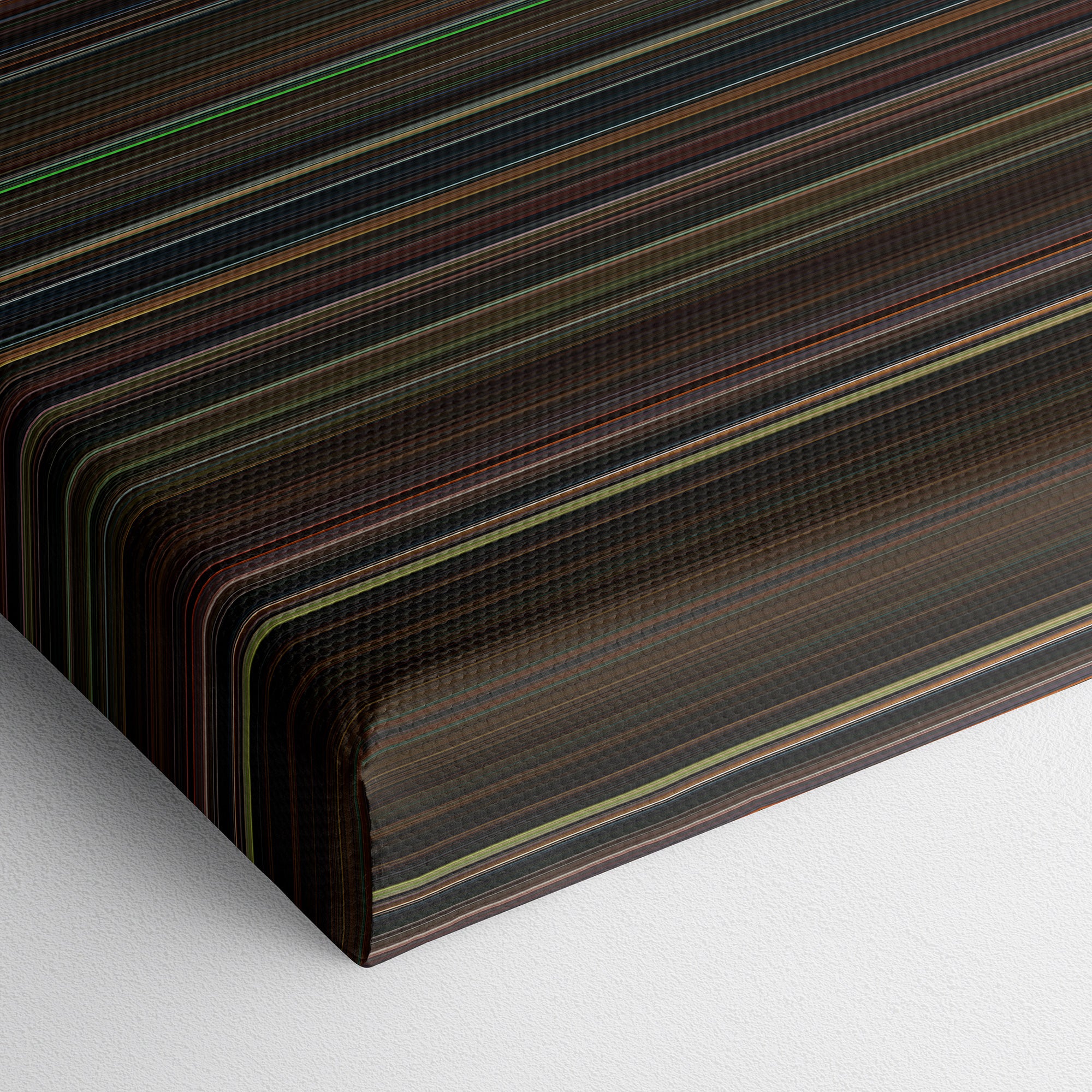 Freddy's Dead - The Final Nightmare (1991) CineSpectrum Color Spectrum Canvas Print - Close Up of Bottom of Print