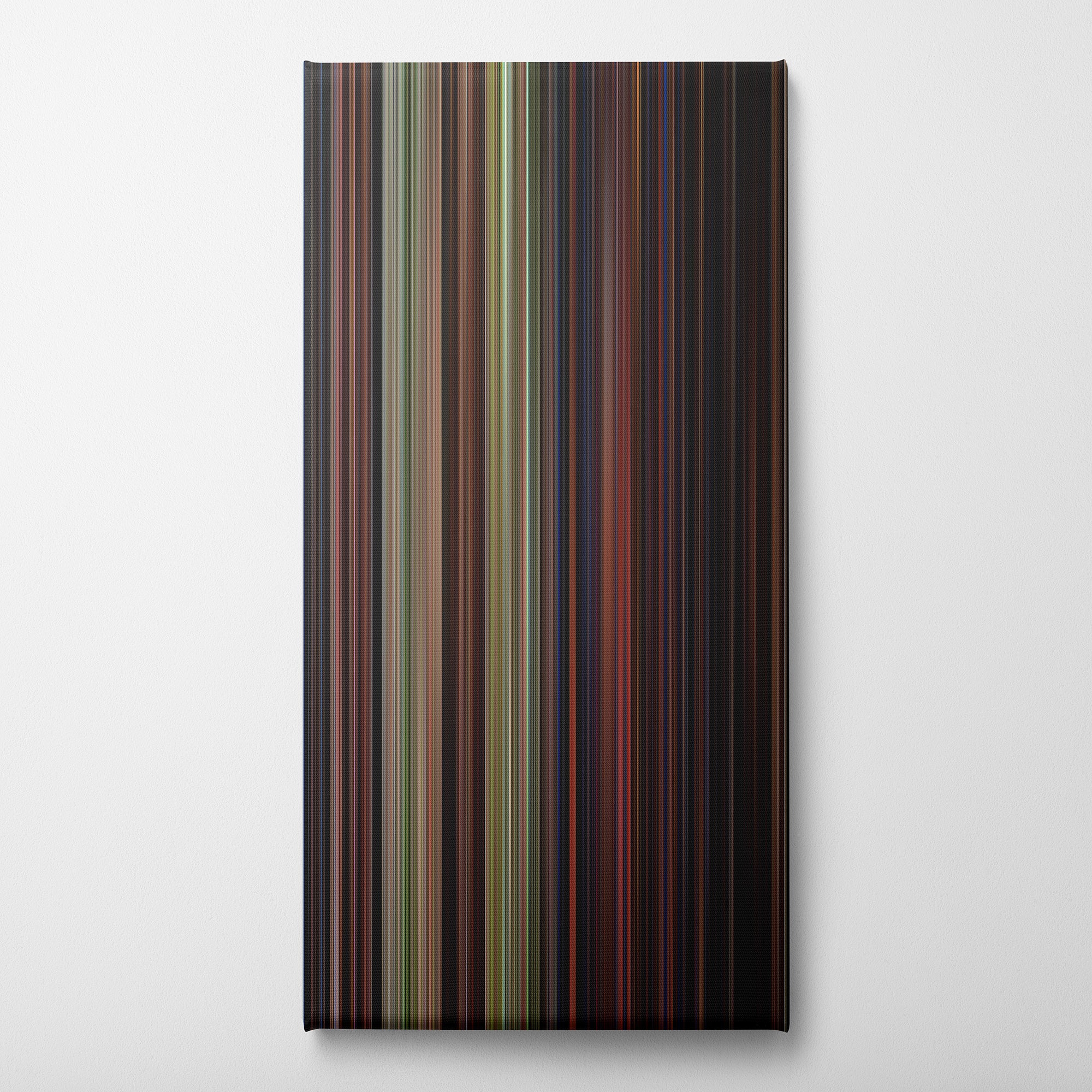 Friday the 13th Part 2 (1981) CineSpectrum Color Spectrum Canvas Print - Vertical on Wall
