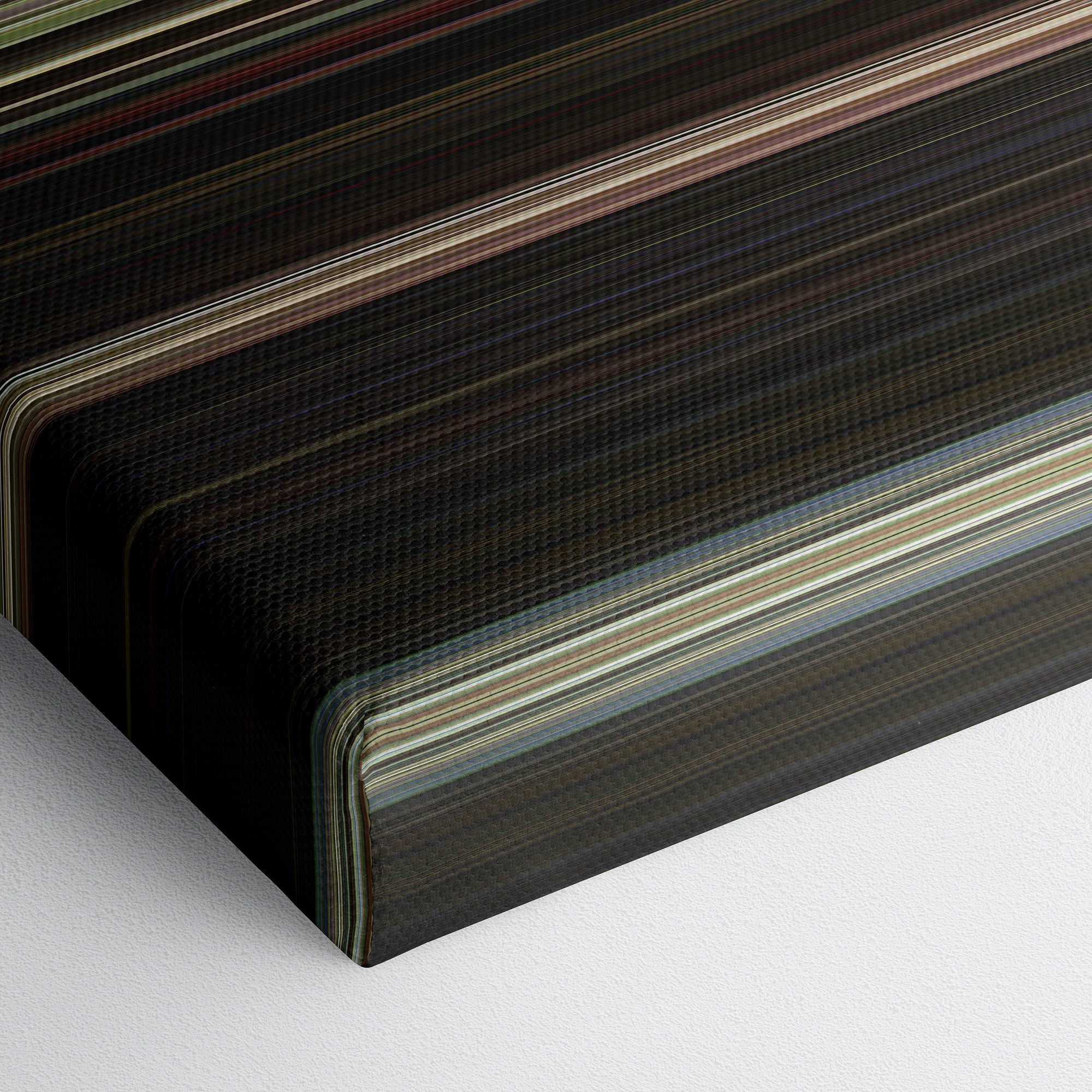 Friday the 13th Part III (1982) CineSpectrum Color Spectrum Canvas Print - Close Up of Bottom of Print
