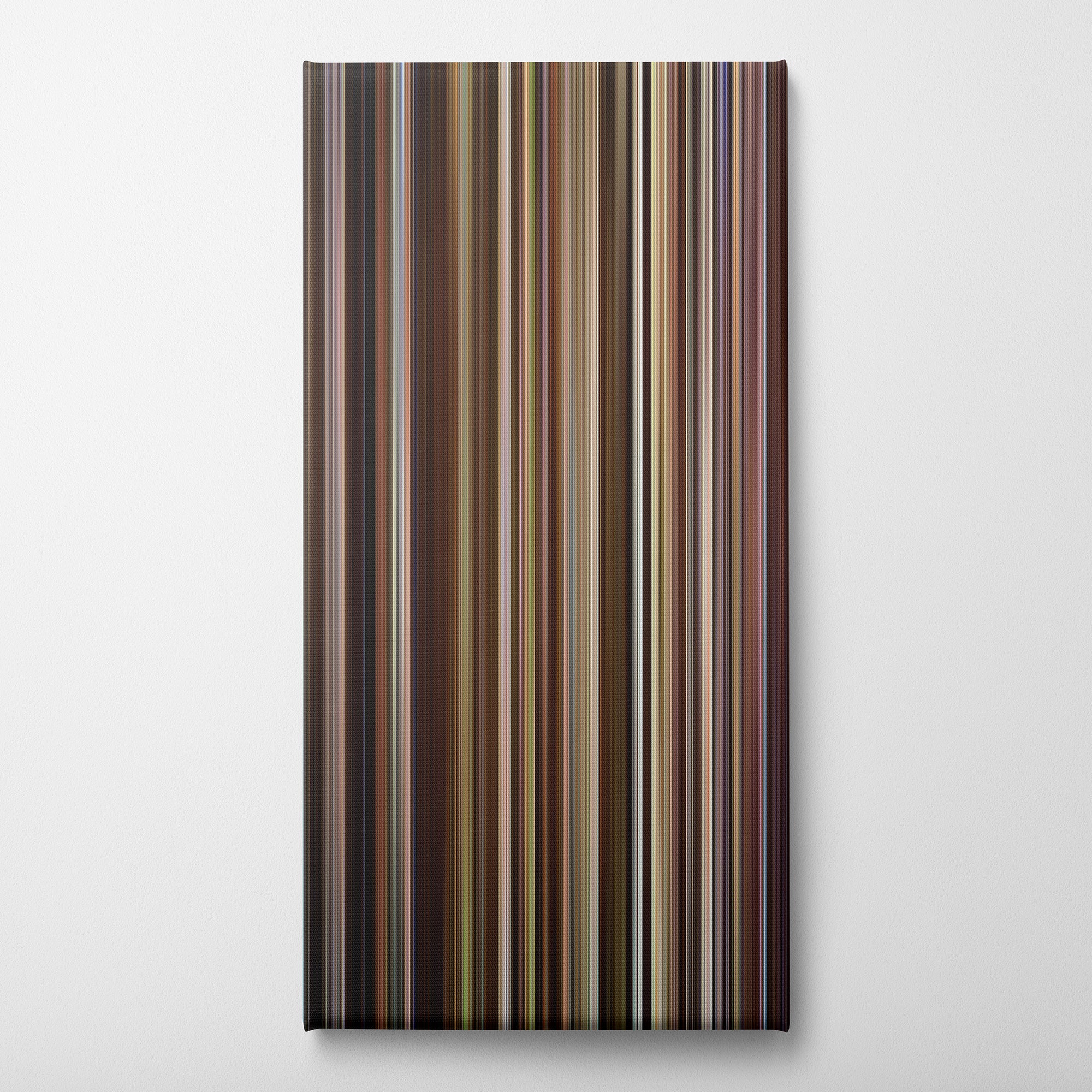 Friends with Benefits (2011) CineSpectrum Color Spectrum Canvas Print - Vertical on Wall