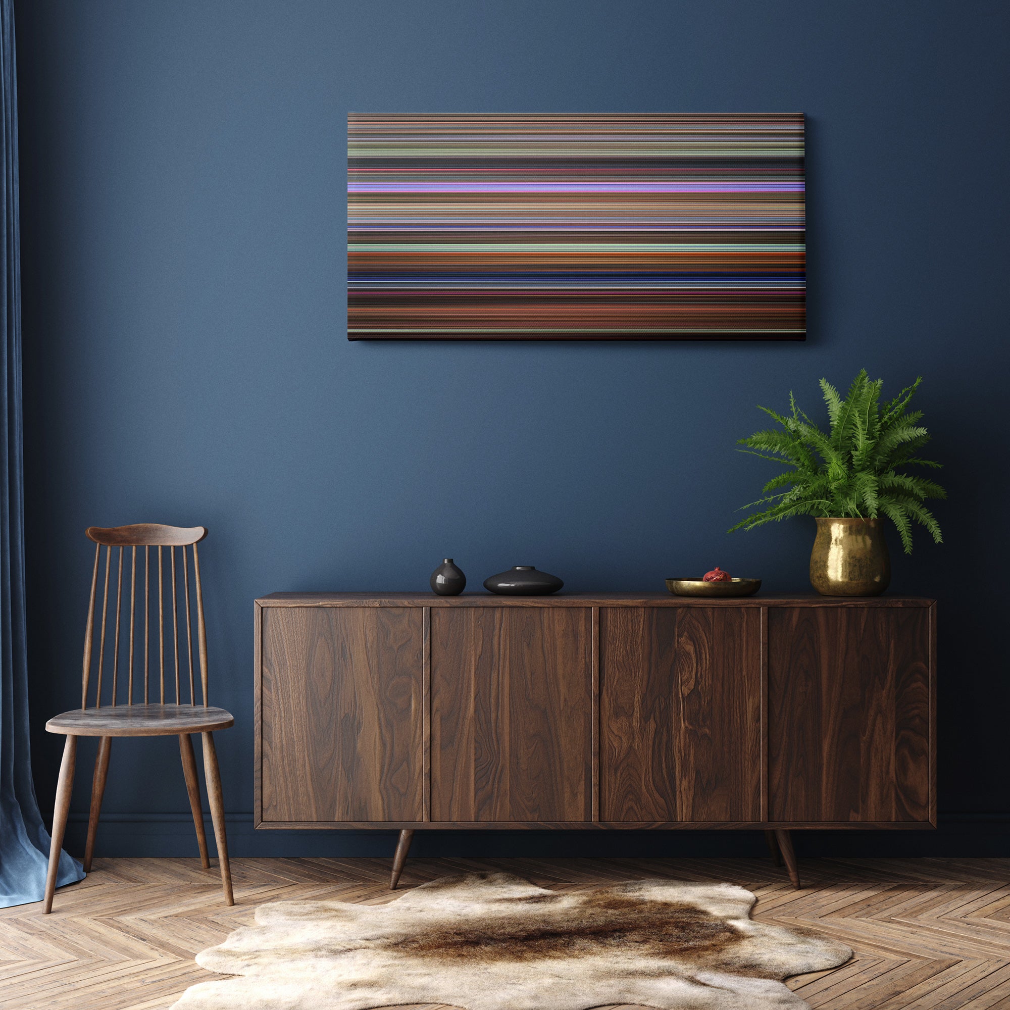 Fun and Fancy Free (1947) CineSpectrum Color Spectrum Canvas Print - Hanging Horizontal on Wall in Room
