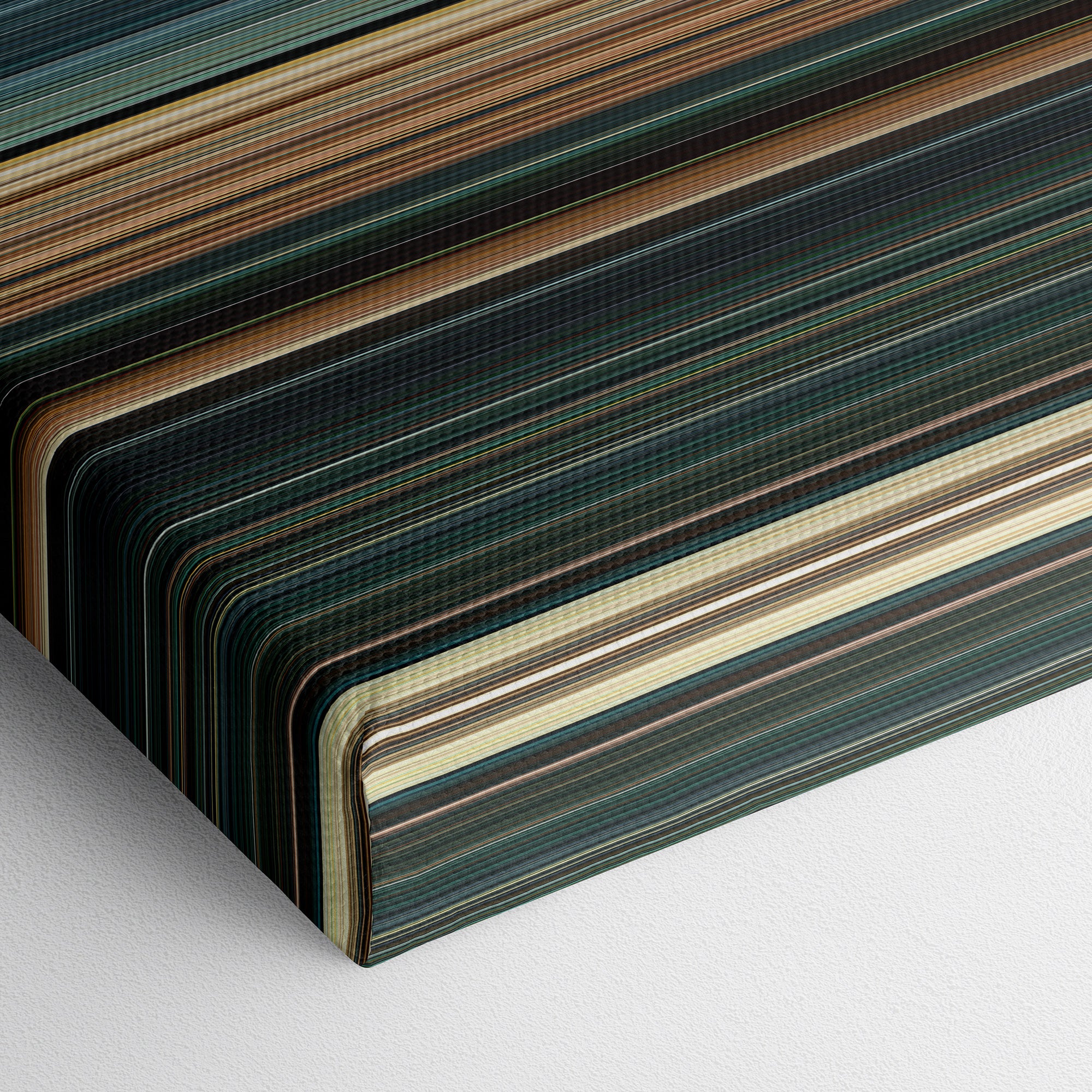 Furious 7 (2015) CineSpectrum Color Spectrum Canvas Print - Close Up of Bottom of Print
