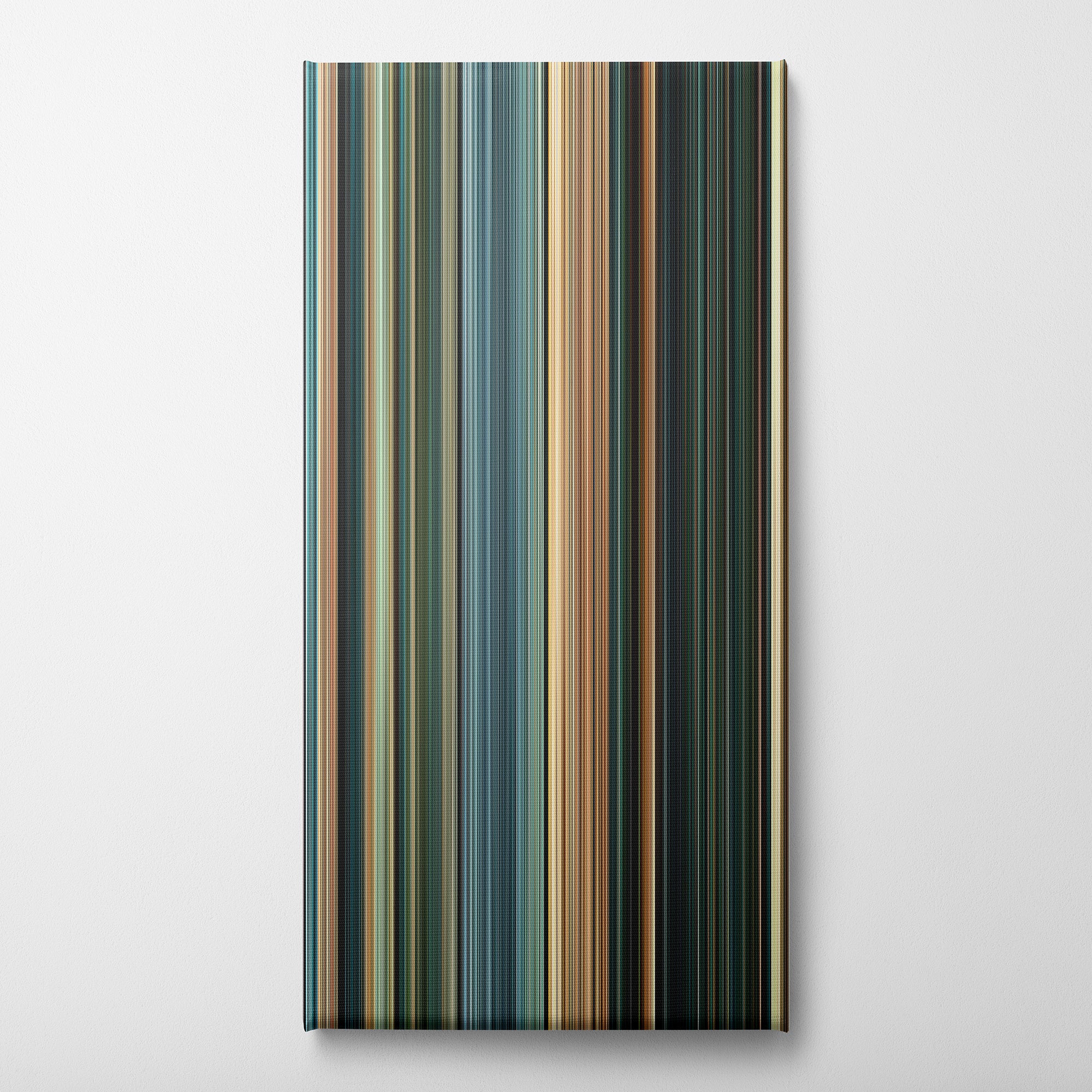 Furious 7 (2015) CineSpectrum Color Spectrum Canvas Print - Vertical on Wall