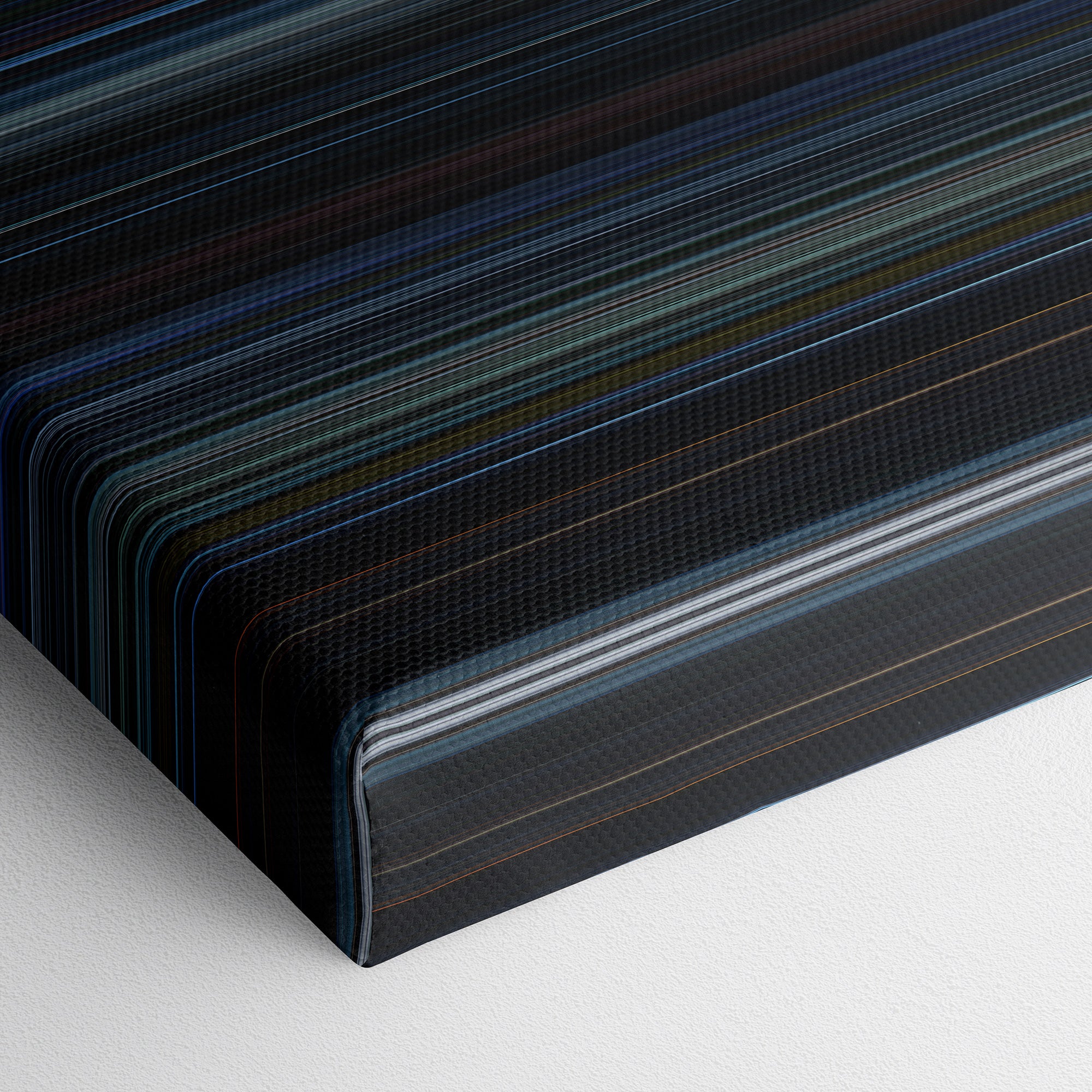 Ghost in the Shell (2017) CineSpectrum Color Spectrum Canvas Print - Close Up of Bottom of Print