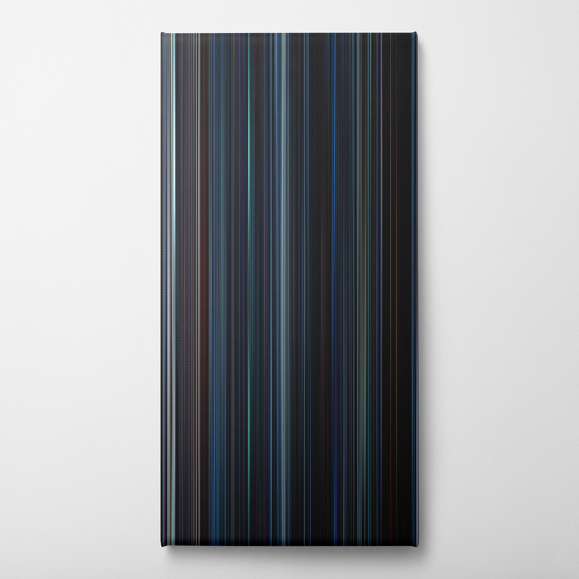 Ghost in the Shell (2017) CineSpectrum Color Spectrum Canvas Print - Vertical on Wall