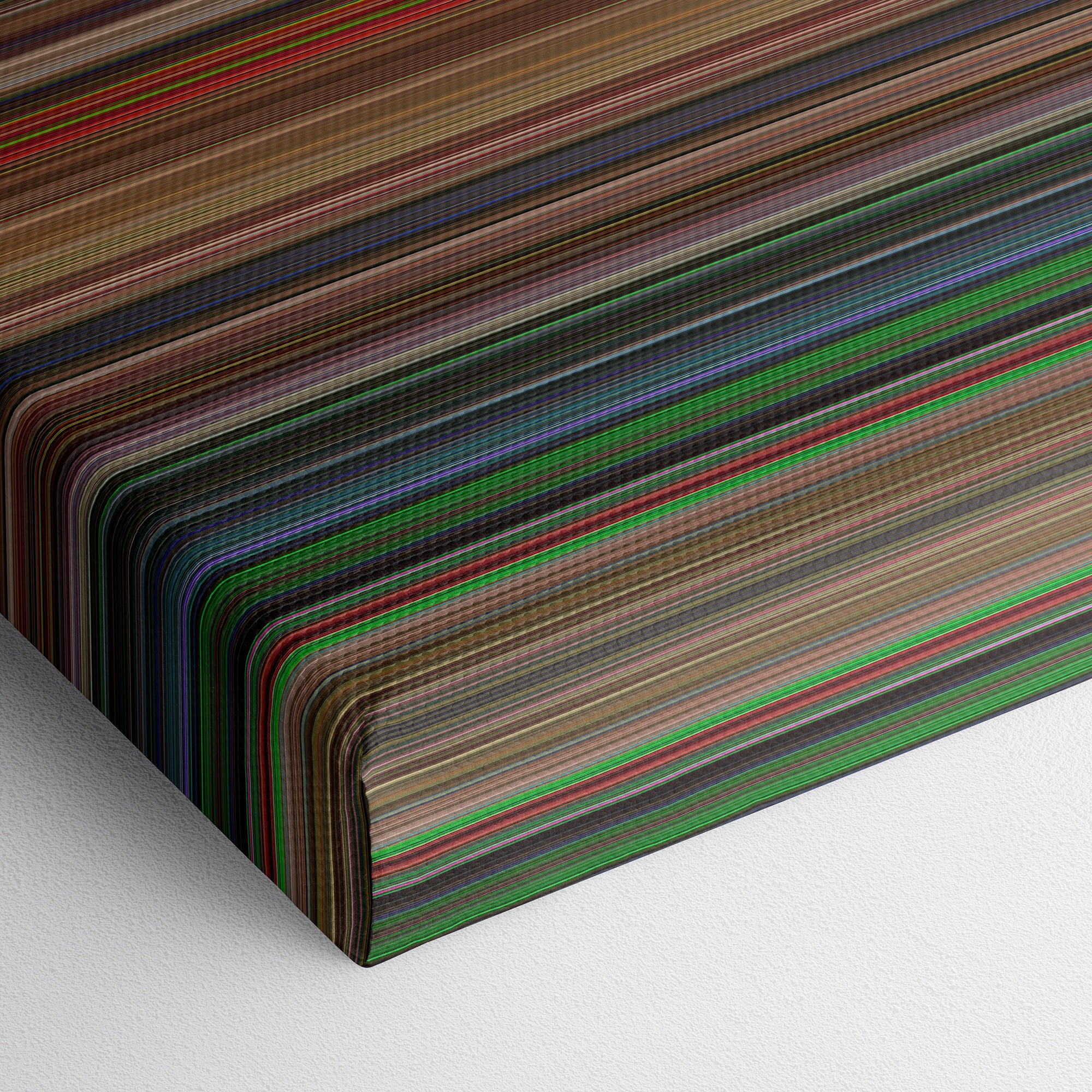 Ghostbusters (2016) CineSpectrum Color Spectrum Canvas Print - Close Up of Bottom of Print