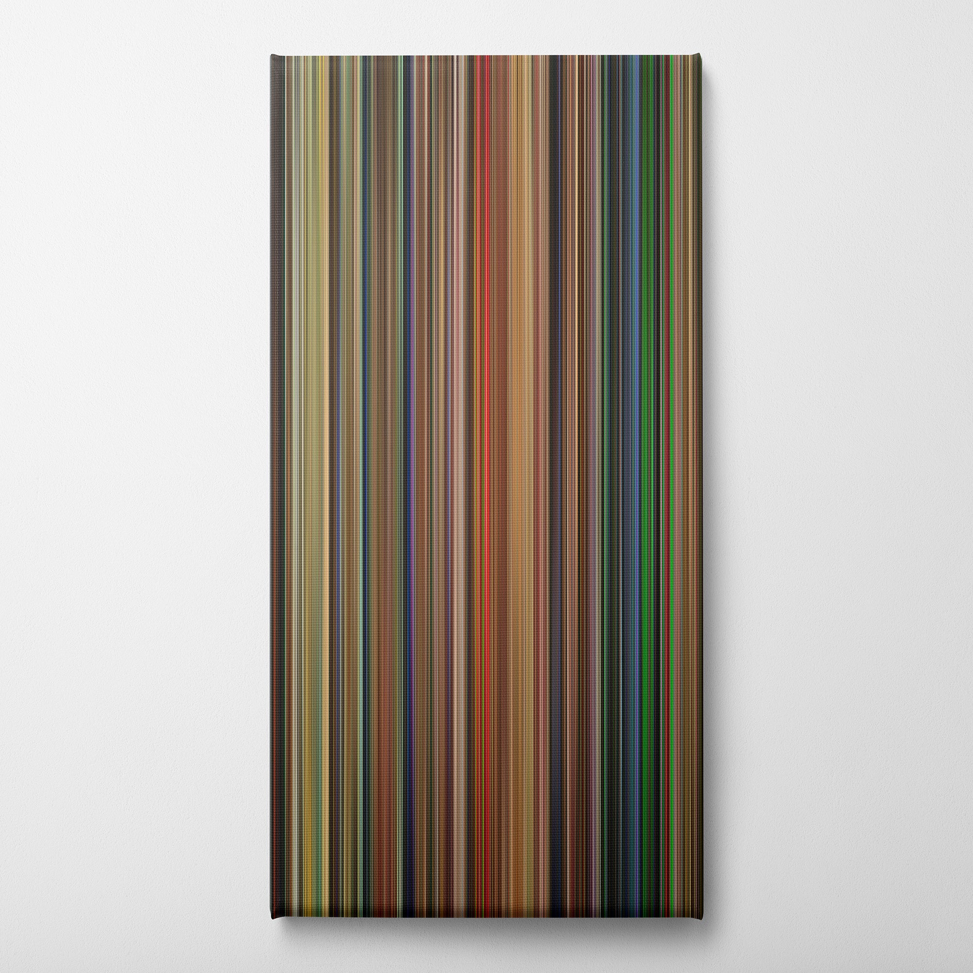 Ghostbusters (2016) CineSpectrum Color Spectrum Canvas Print - Vertical on Wall
