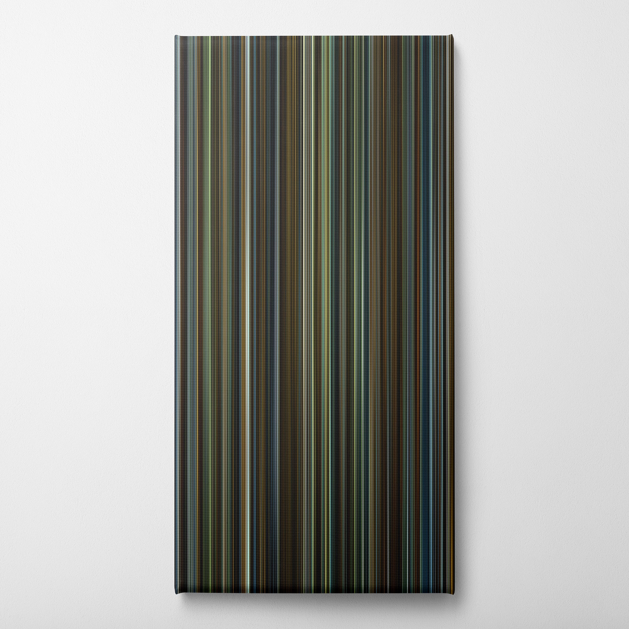 Gone Girl (2014) CineSpectrum Color Spectrum Canvas Print - Vertical on Wall