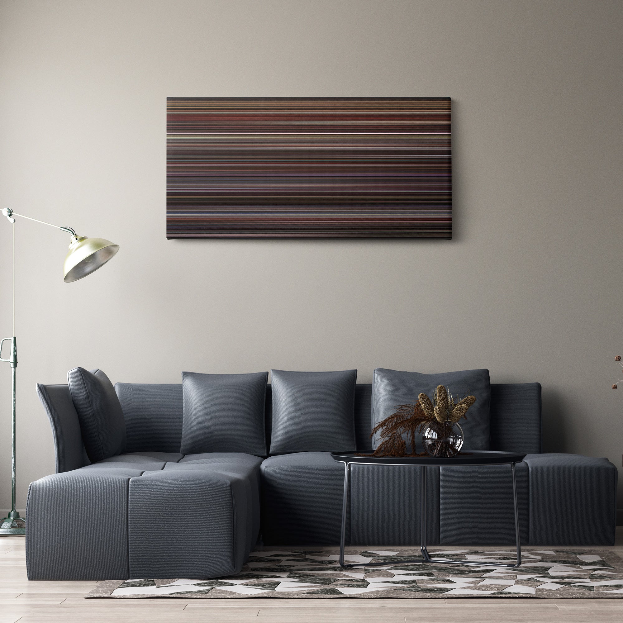 Goodfellas (1990) CineSpectrum Color Spectrum Canvas Print - Hanging Horizontal on Wall in Room