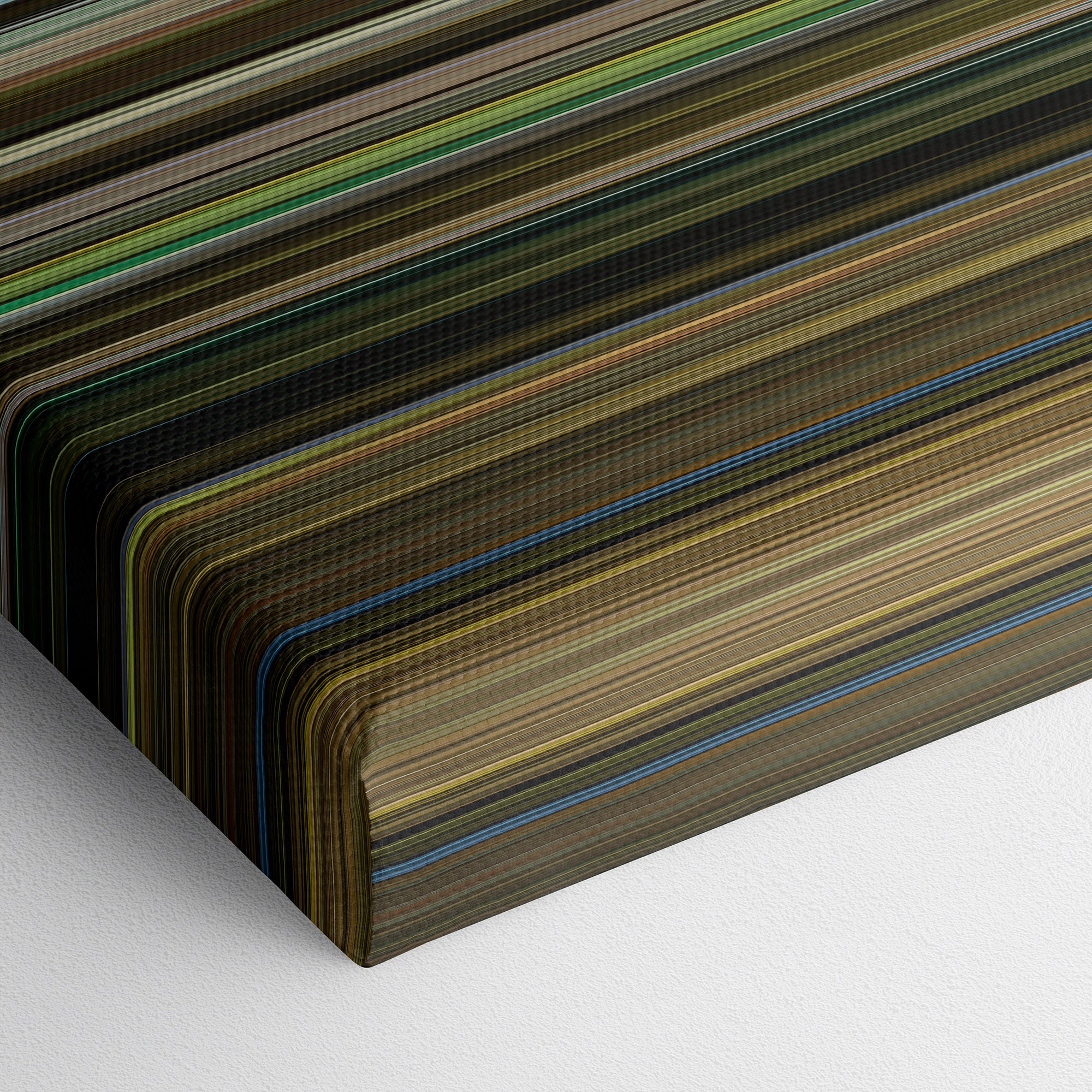 Green Book (2018) CineSpectrum Color Spectrum Canvas Print - Close Up of Bottom of Print