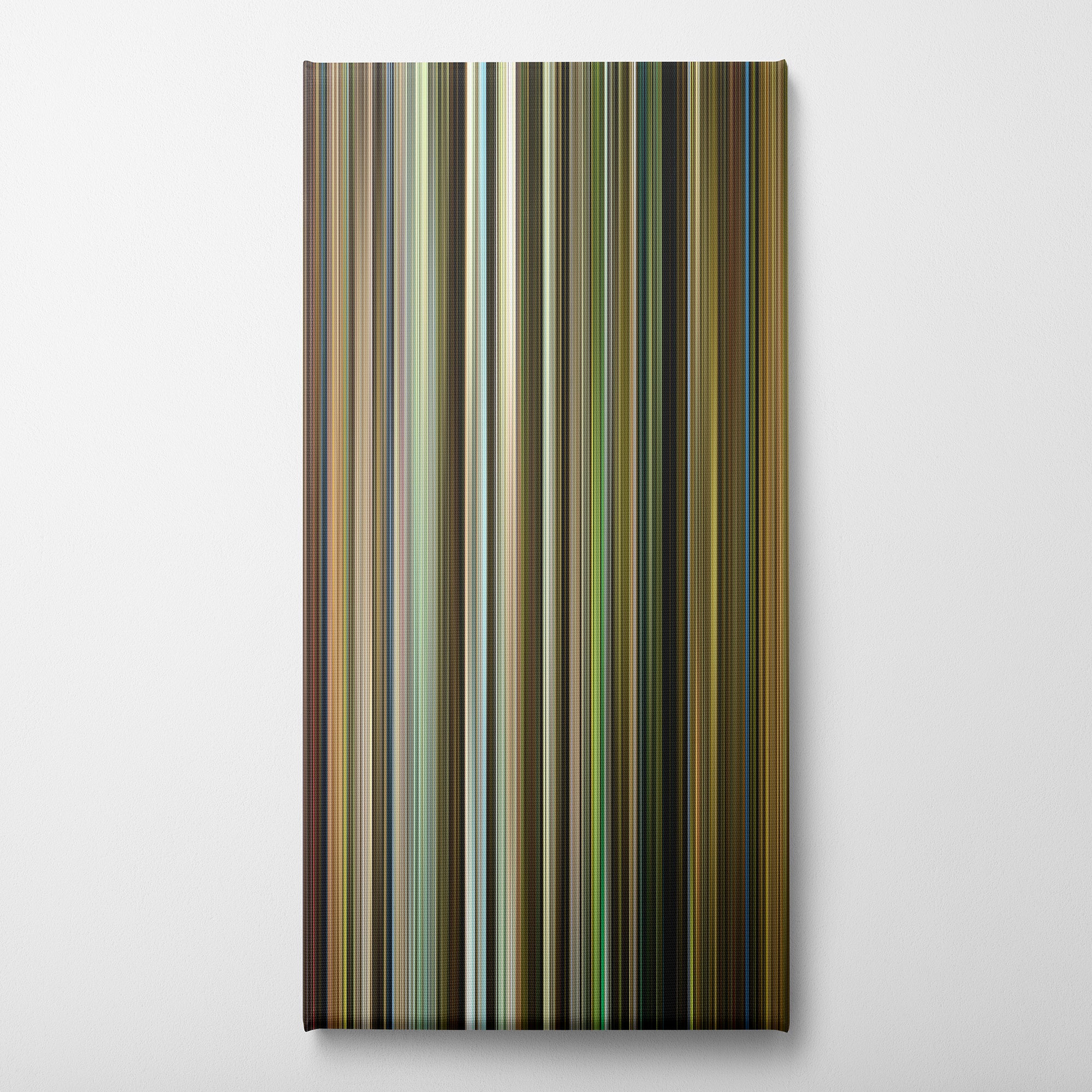 Green Book (2018) CineSpectrum Color Spectrum Canvas Print - Vertical on Wall