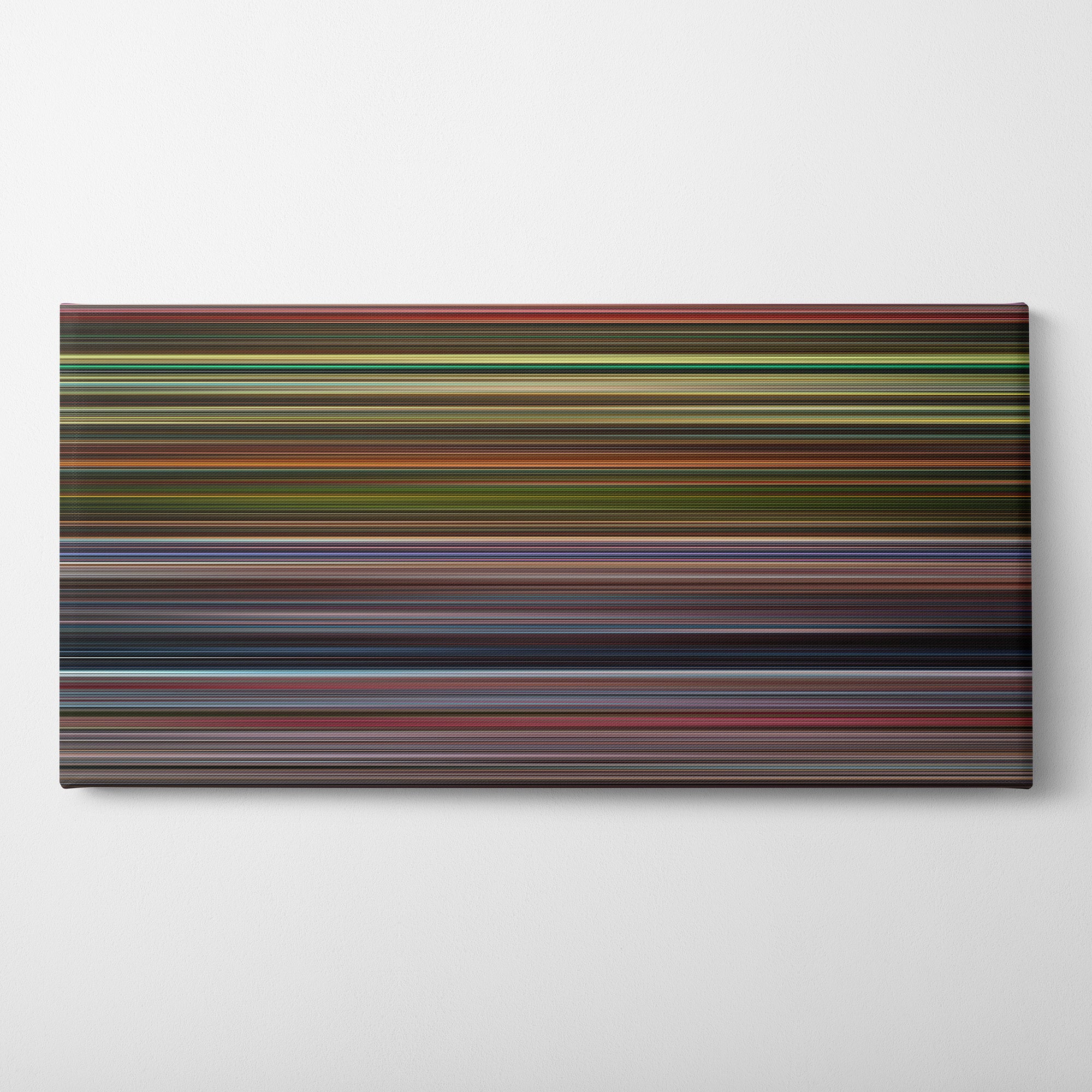 Grindhouse (2007) CineSpectrum Color Spectrum Canvas Print - Horizontal on Wall