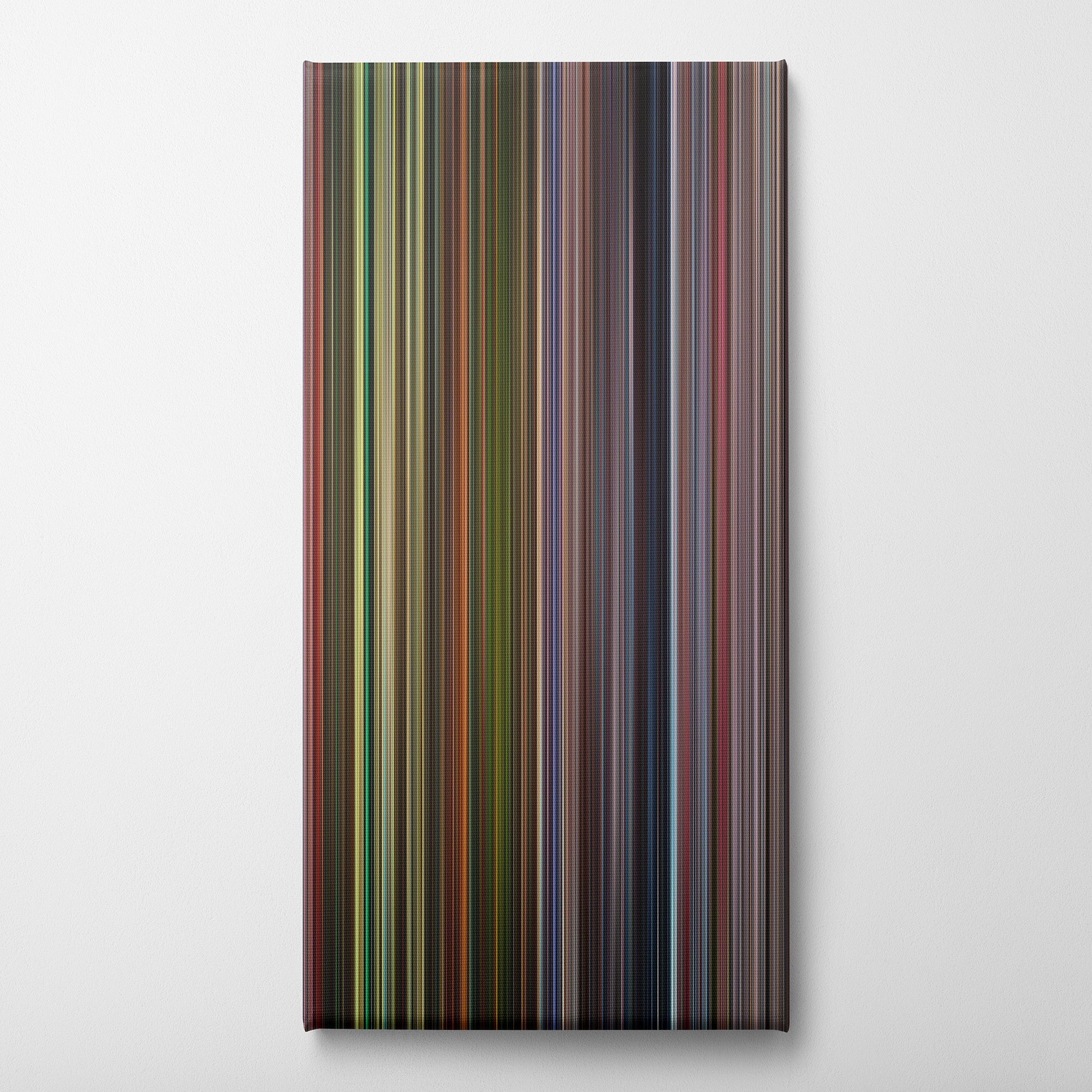 Grindhouse (2007) CineSpectrum Color Spectrum Canvas Print - Vertical on Wall