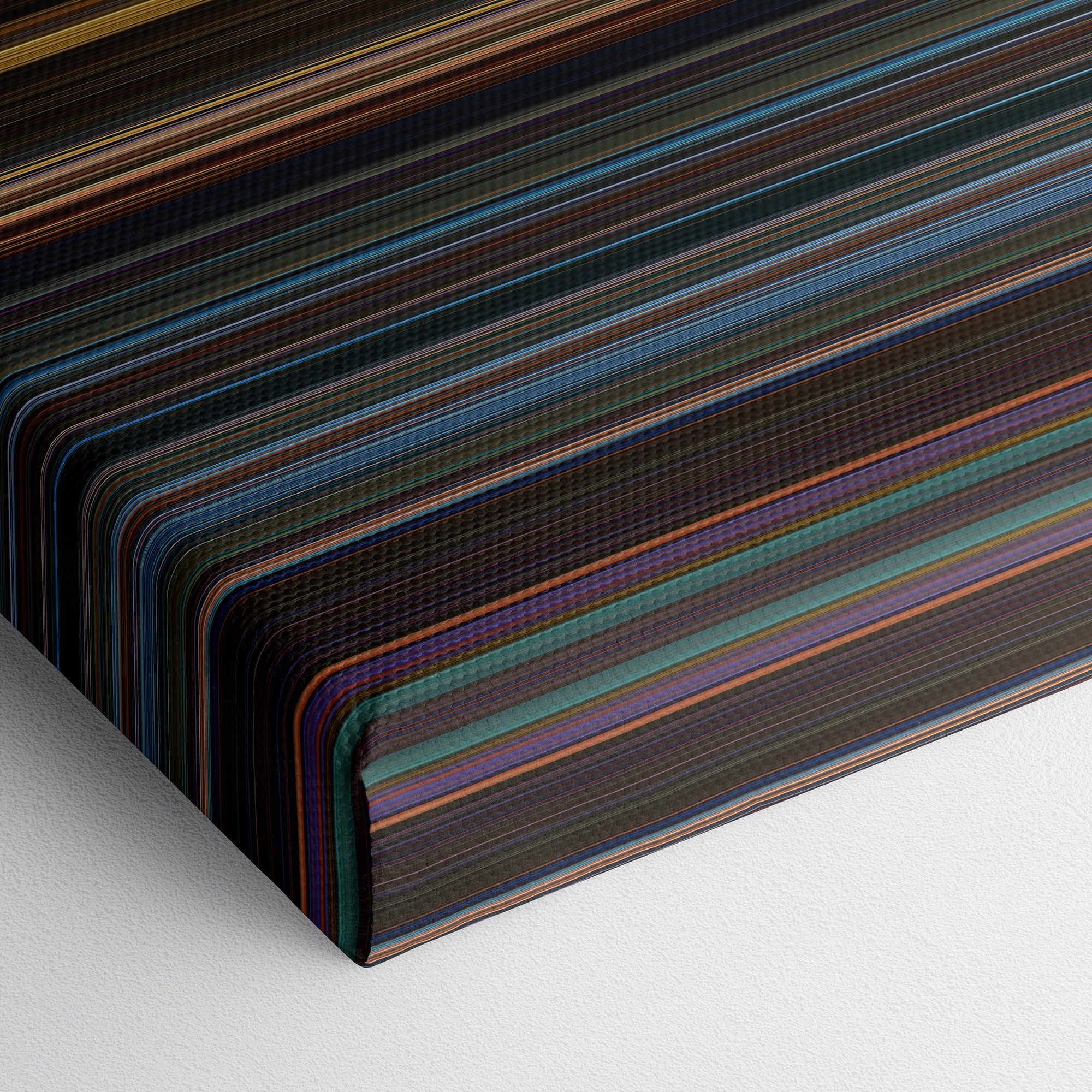 Guardians of the Galaxy Vol. 2 (2017) CineSpectrum Color Spectrum Canvas Print - Close Up of Bottom of Print