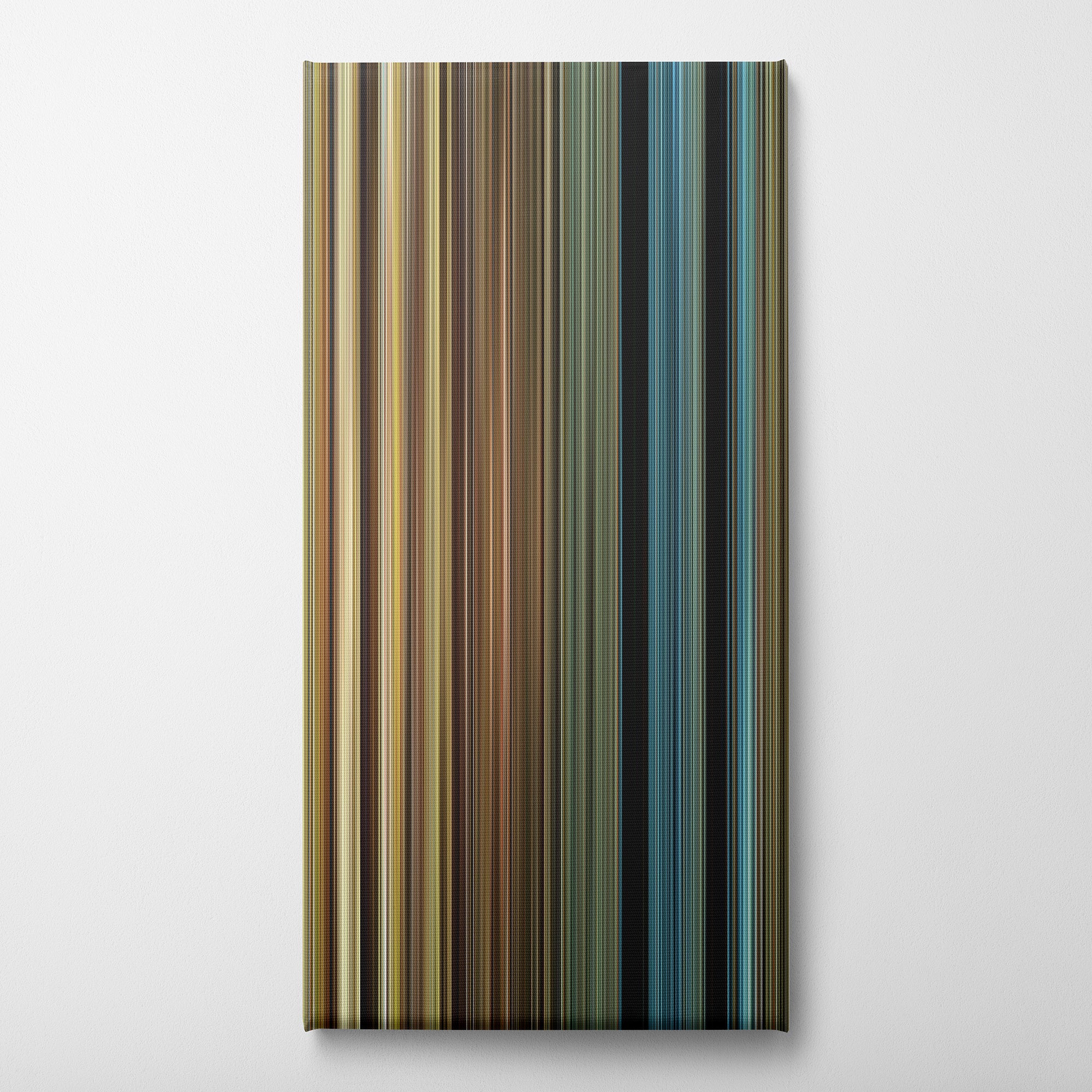 Hacksaw Ridge (2016) CineSpectrum Color Spectrum Canvas Print - Vertical on Wall