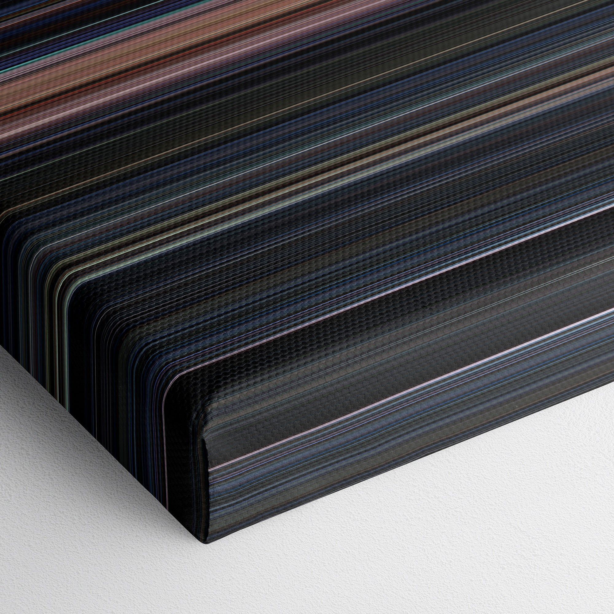 Halloween III - Season of The Witch (1982) CineSpectrum Color Spectrum Canvas Print - Close Up of Bottom of Print