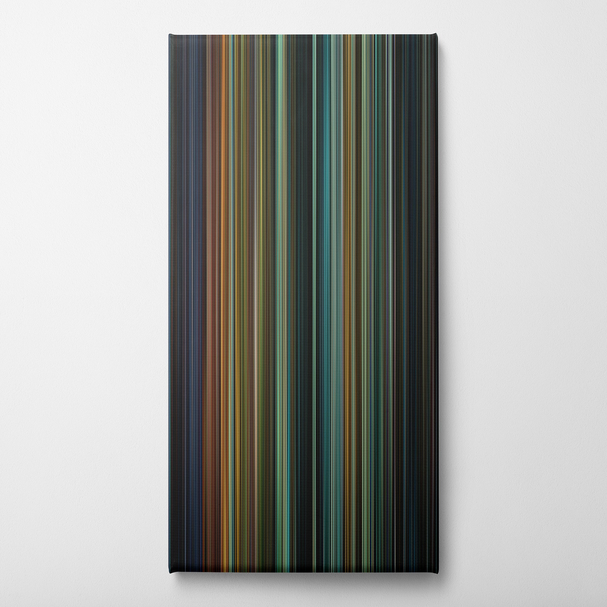 Halloween Kills (2021) CineSpectrum Color Spectrum Canvas Print - Vertical on Wall