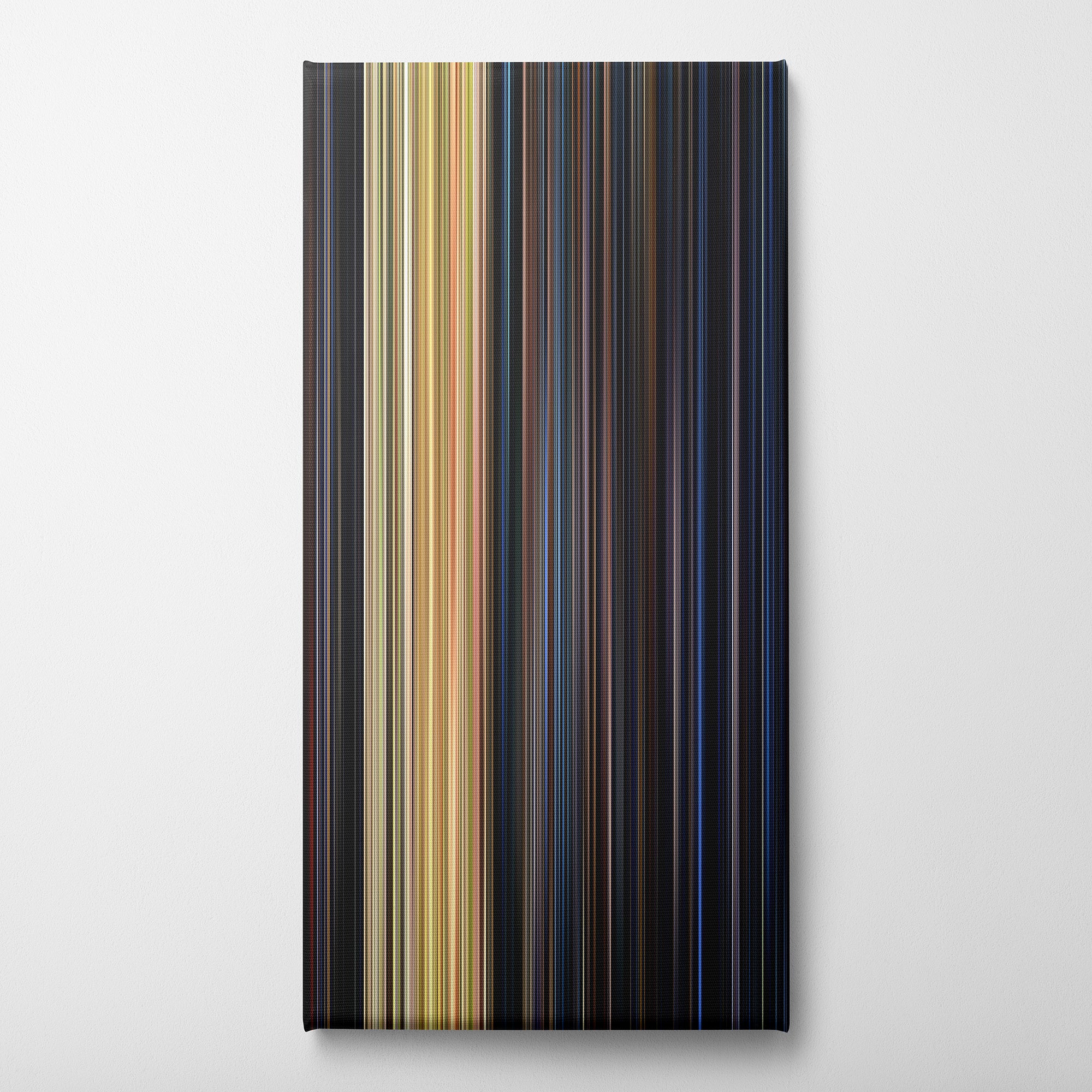 Halloween (1978) CineSpectrum Color Spectrum Canvas Print - Vertical on Wall