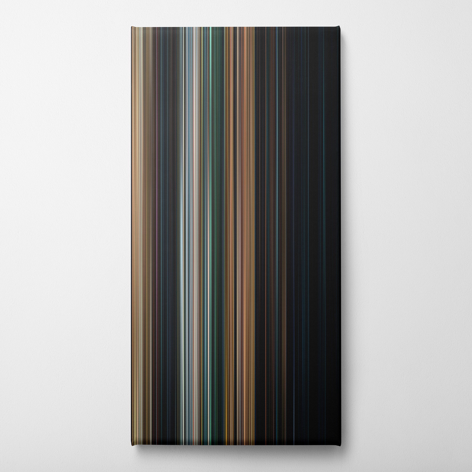 Halloween (2007) CineSpectrum Color Spectrum Canvas Print - Vertical on Wall