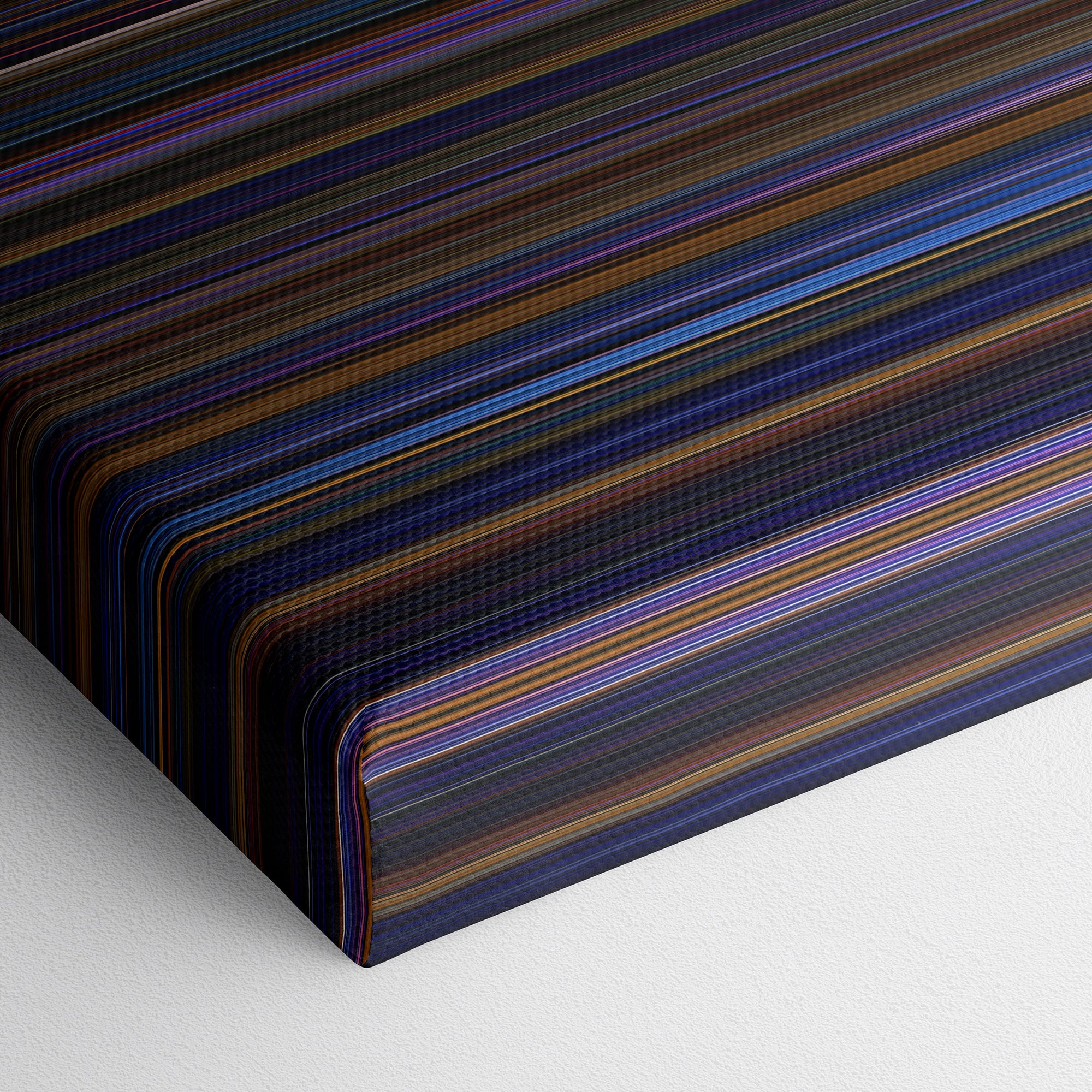 Hamilton (2020) CineSpectrum Color Spectrum Canvas Print - Close Up of Bottom of Print