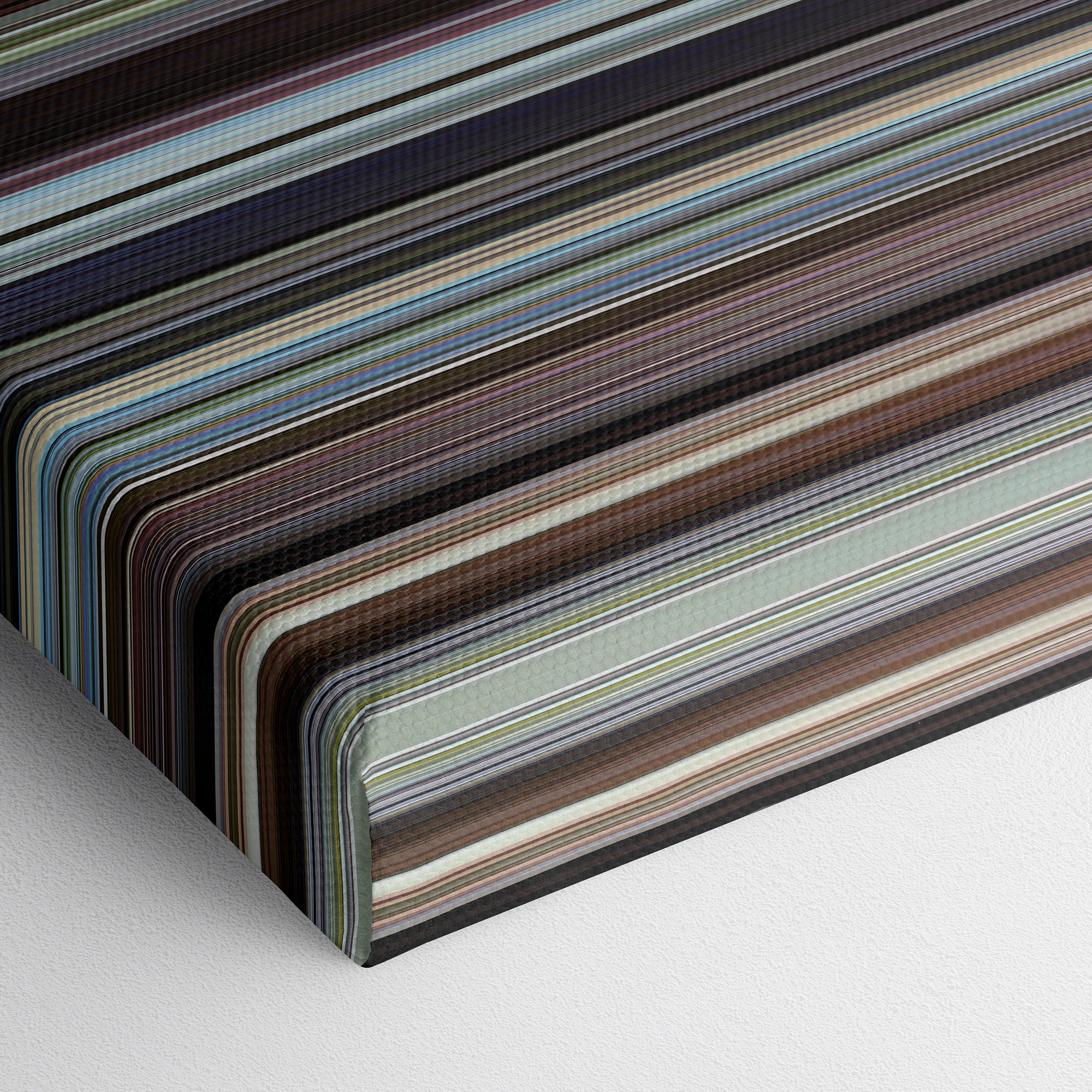 Harold and Maude (1971) CineSpectrum Color Spectrum Canvas Print - Close Up of Bottom of Print