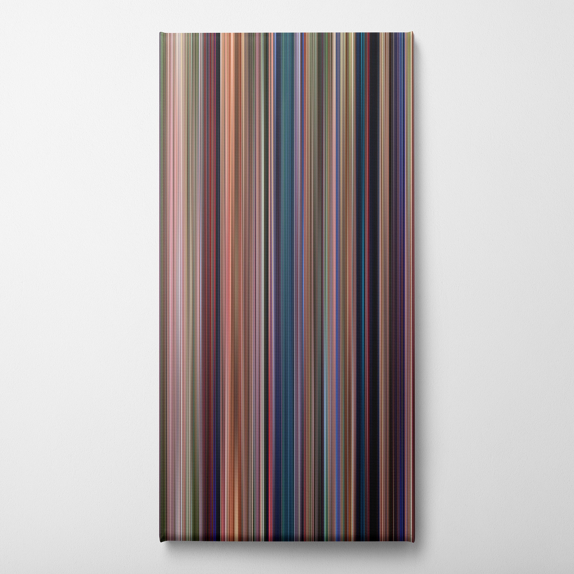 Heathers (1988) CineSpectrum Color Spectrum Canvas Print - Vertical on Wall