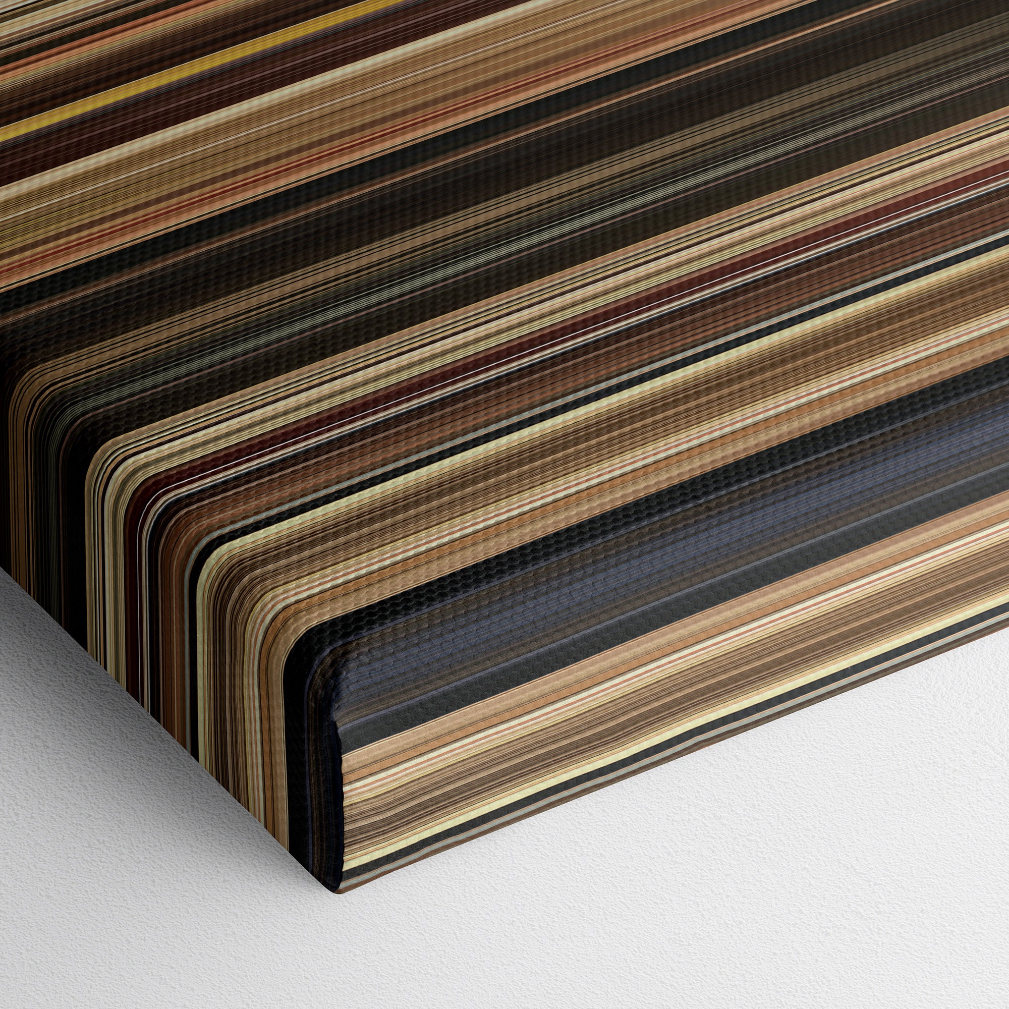Her (2013) CineSpectrum Color Spectrum Canvas Print - Close Up of Bottom of Print