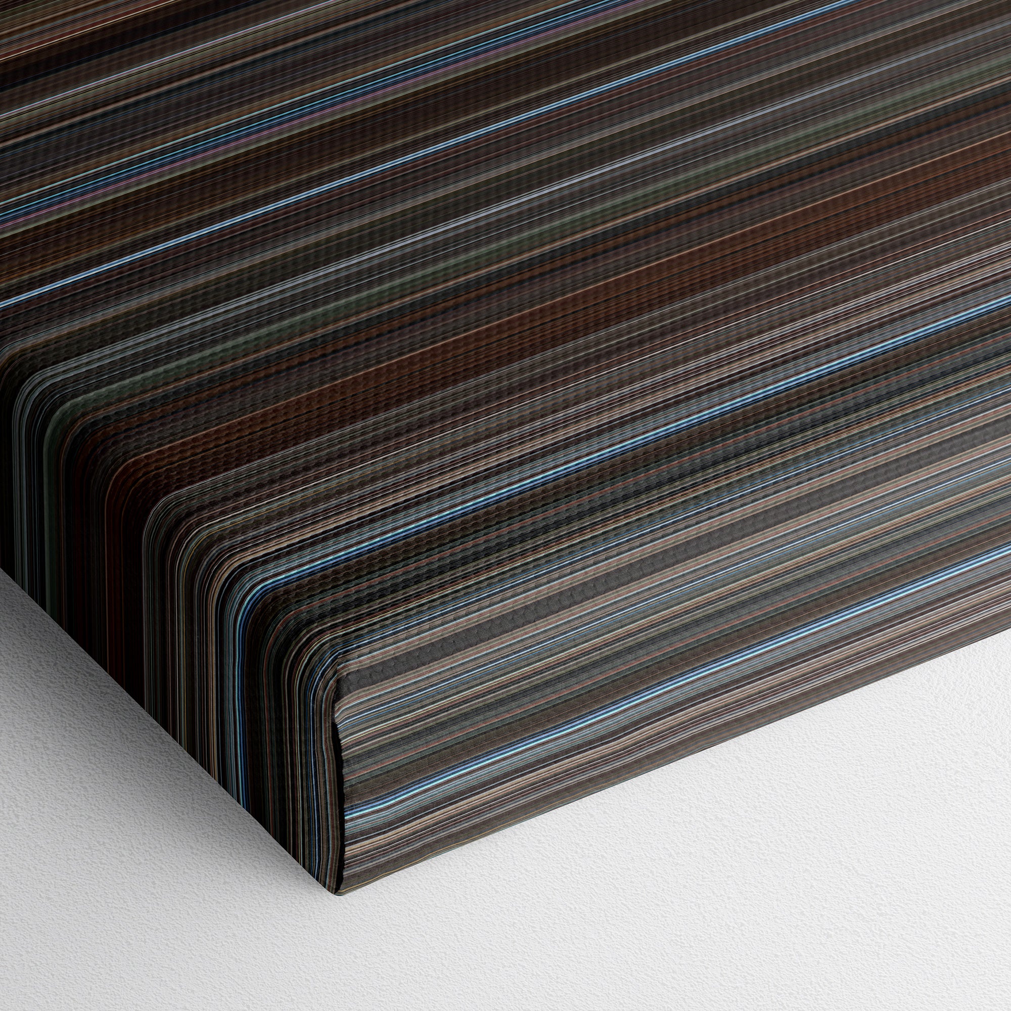 Hidden Figures (2016) CineSpectrum Color Spectrum Canvas Print - Close Up of Bottom of Print