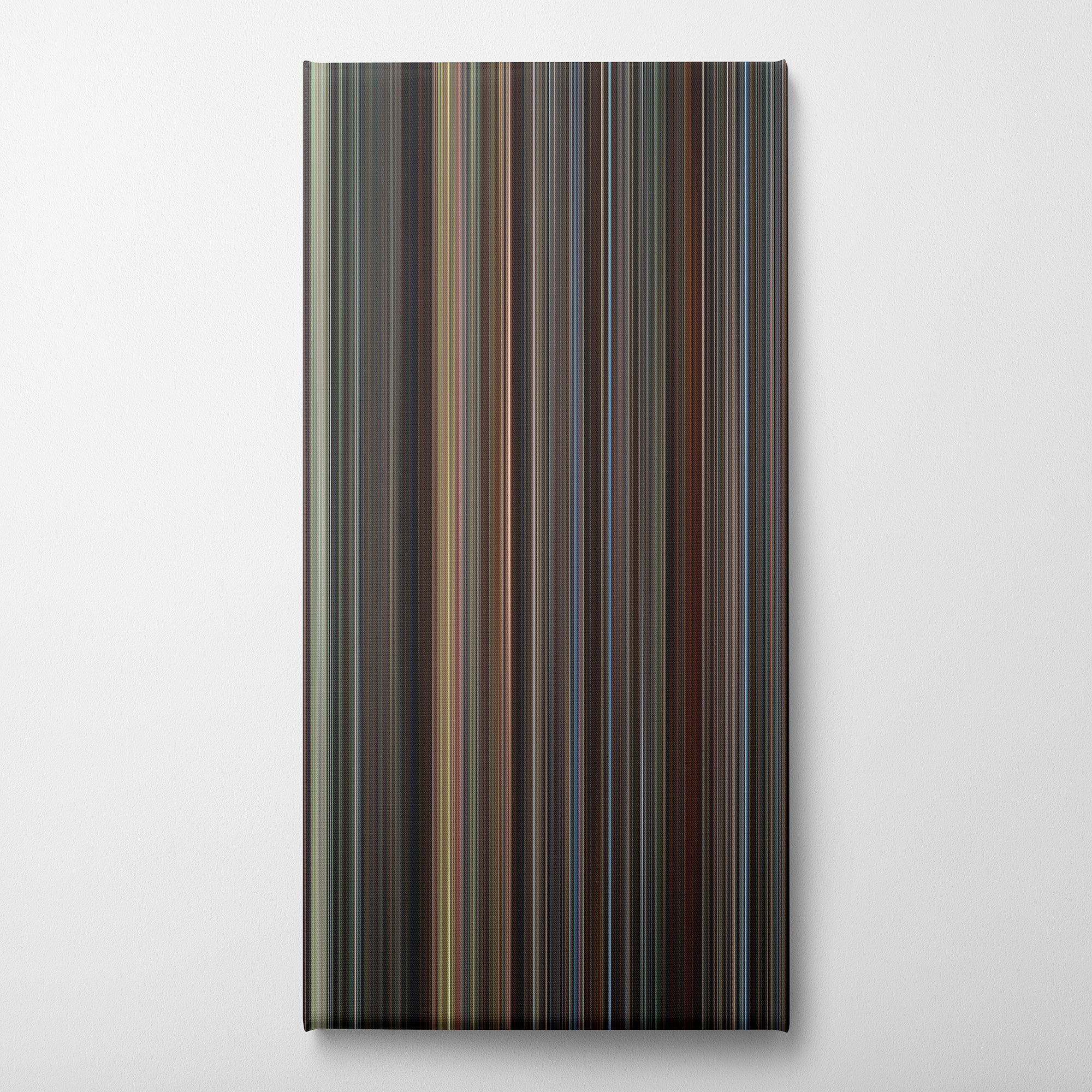 Hidden Figures (2016) CineSpectrum Color Spectrum Canvas Print - Vertical on Wall