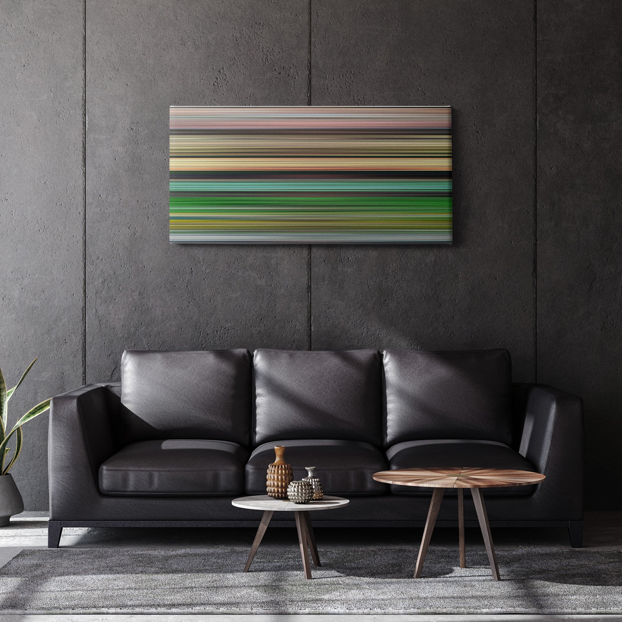 House of Flying Daggers (2004) CineSpectrum Color Spectrum Canvas Print - Hanging Horizontal on Wall in Room