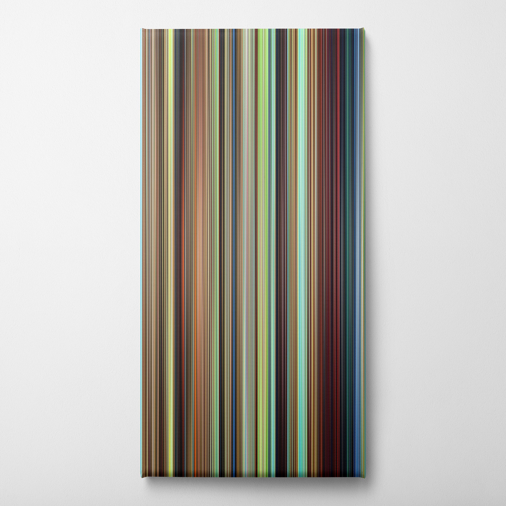 Howl's Moving Castle (2004) CineSpectrum Color Spectrum Canvas Print - Vertical on Wall