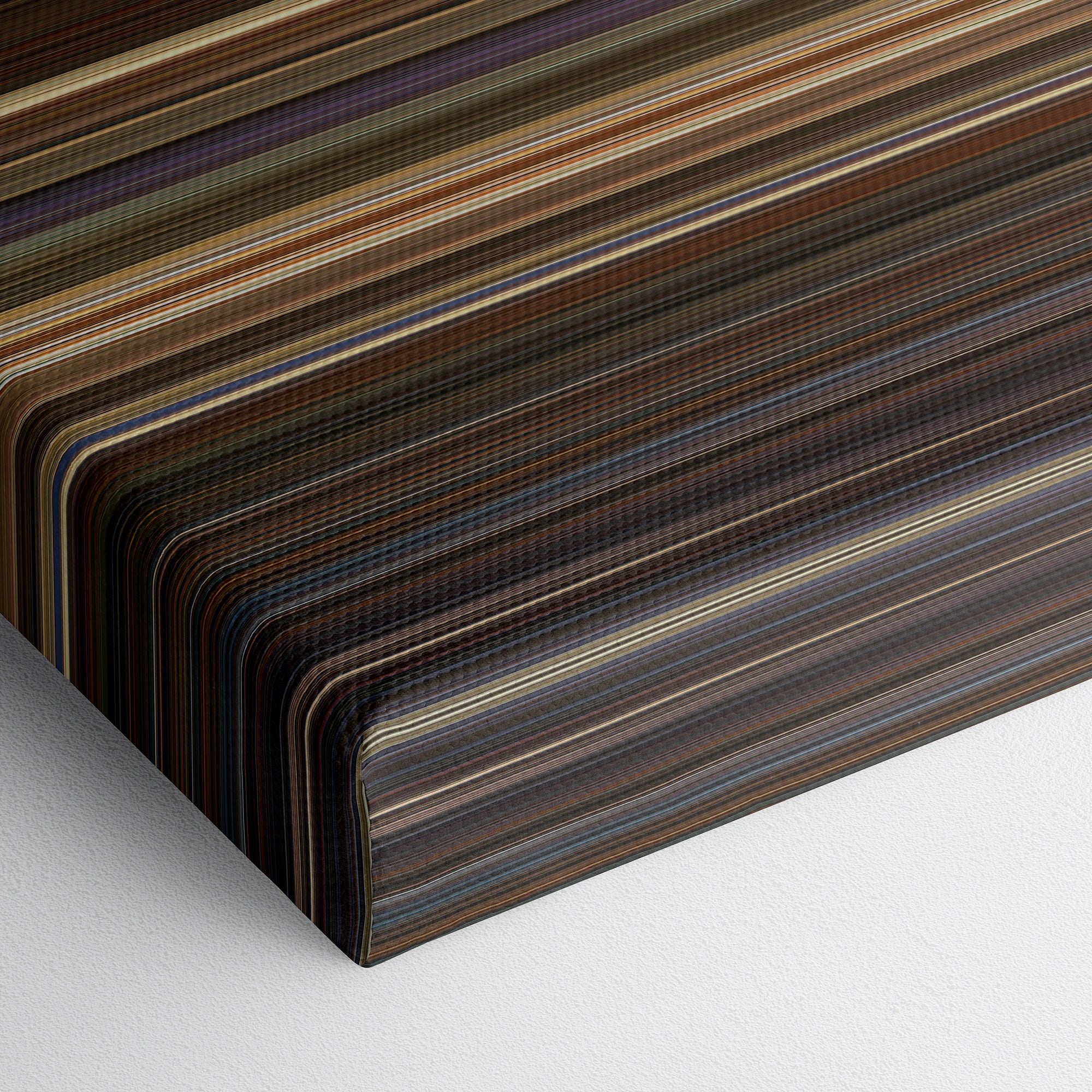 Idiocracy (2006) CineSpectrum Color Spectrum Canvas Print - Close Up of Bottom of Print