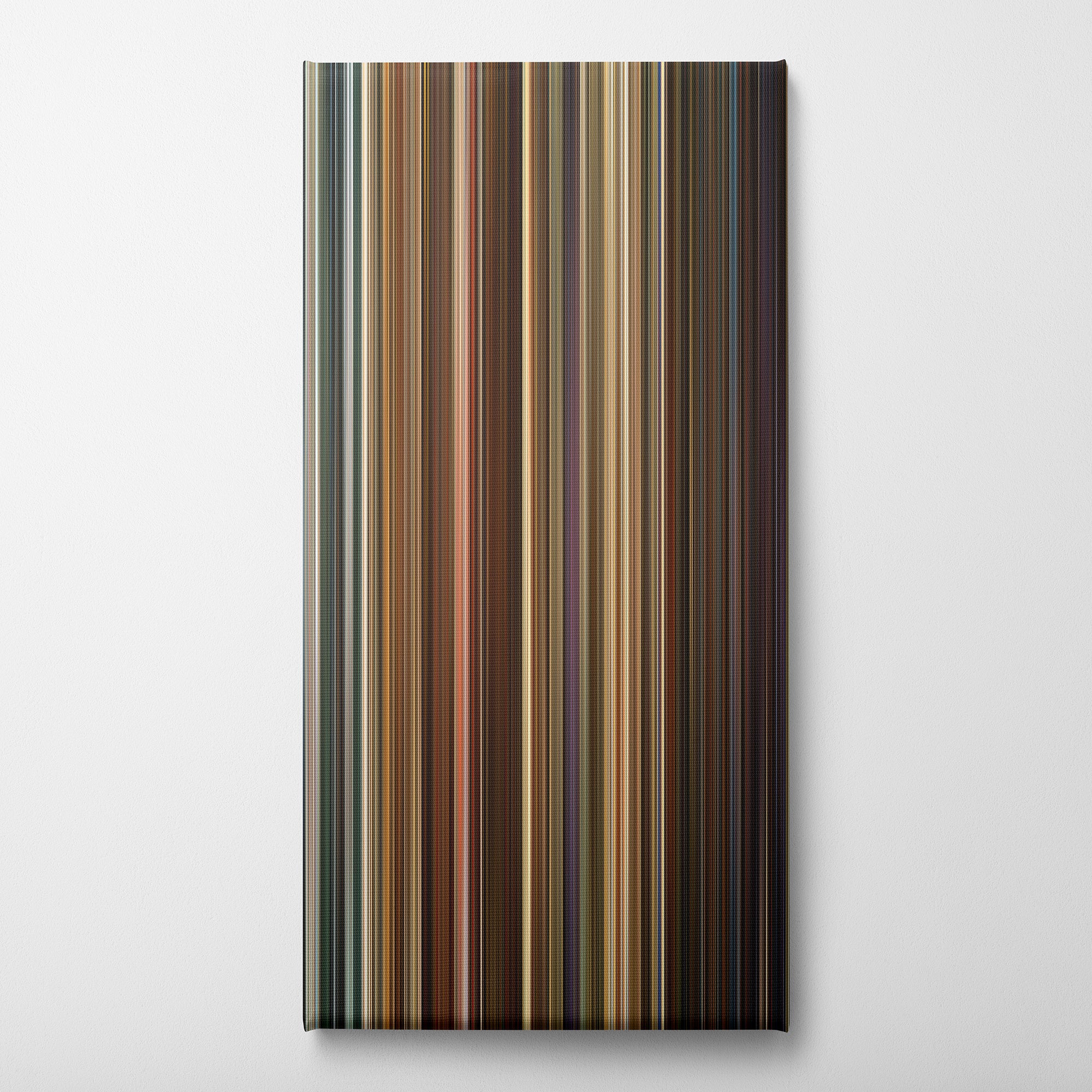 Idiocracy (2006) CineSpectrum Color Spectrum Canvas Print - Vertical on Wall