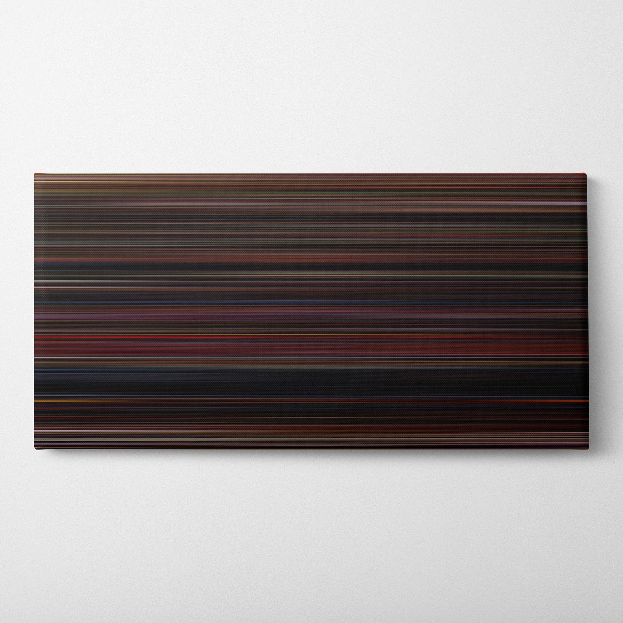 In the Mood for Love (2000) CineSpectrum Color Spectrum Canvas Print - Horizontal on Wall