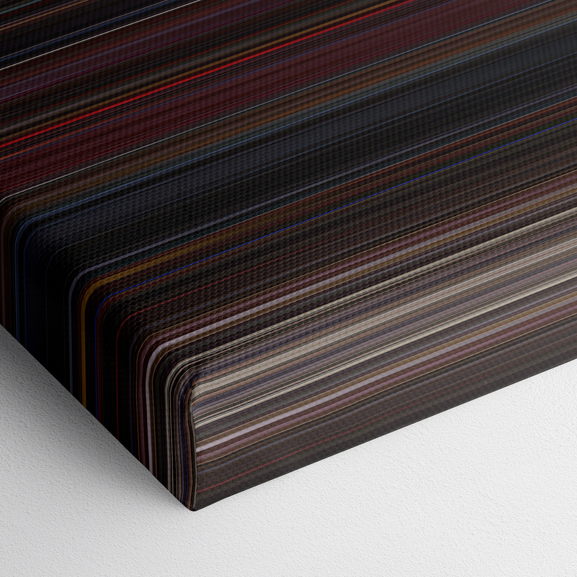 In the Mood for Love (2000) CineSpectrum Color Spectrum Canvas Print - Close Up of Bottom of Print