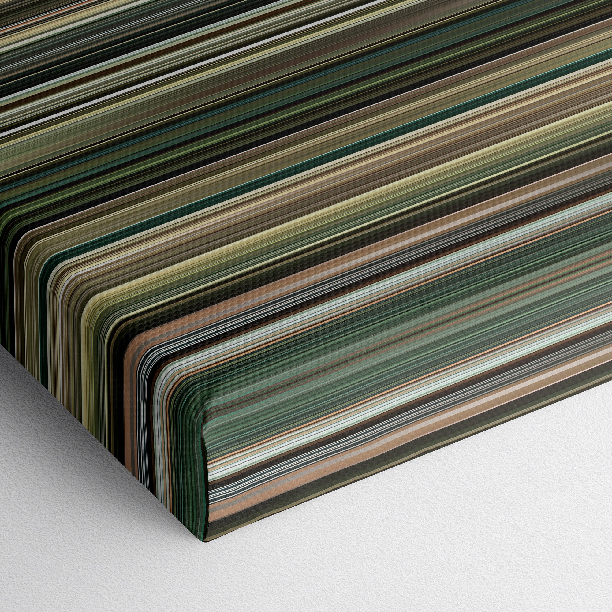 Incendies (2010) CineSpectrum Color Spectrum Canvas Print - Close Up of Bottom of Print