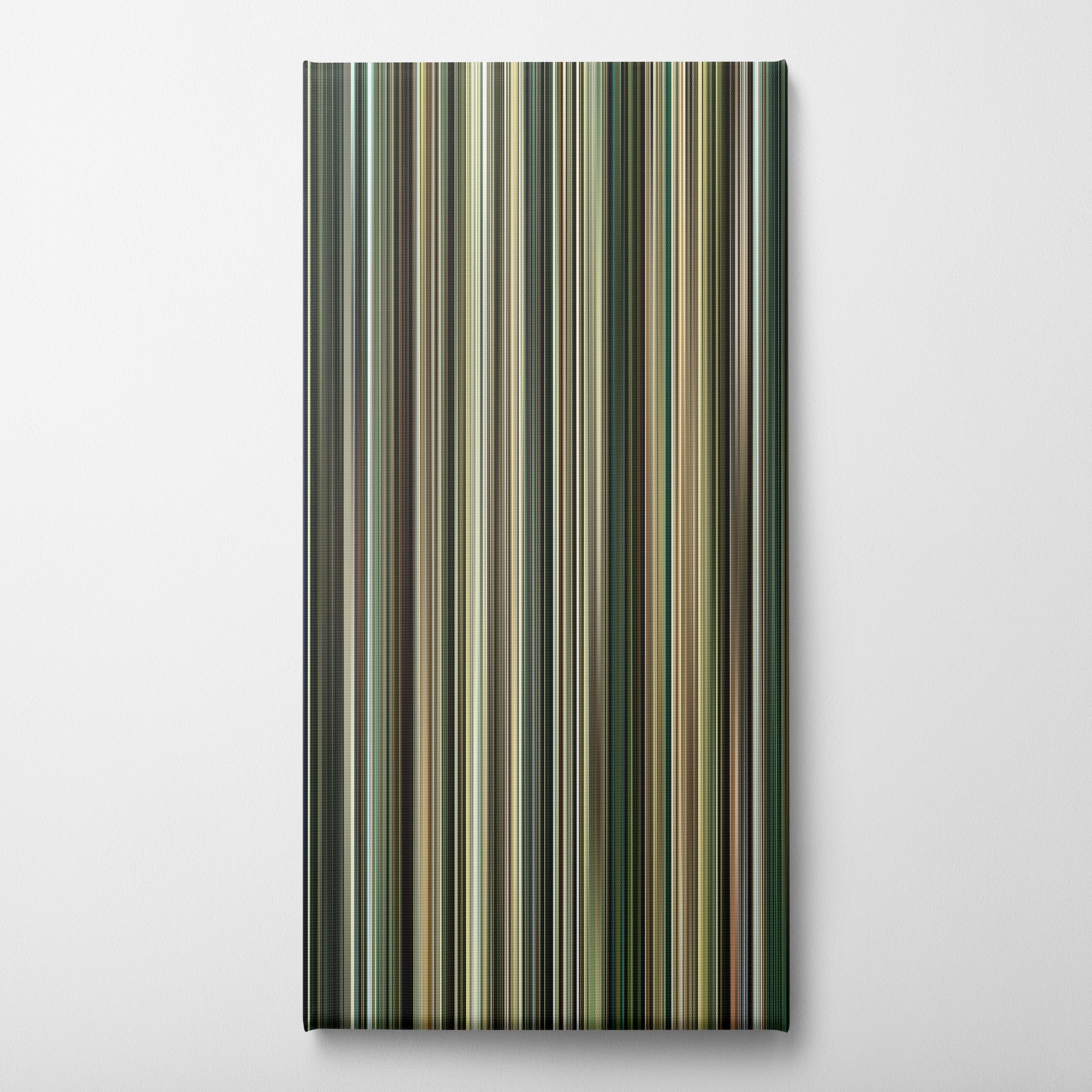 Incendies (2010) CineSpectrum Color Spectrum Canvas Print - Vertical on Wall