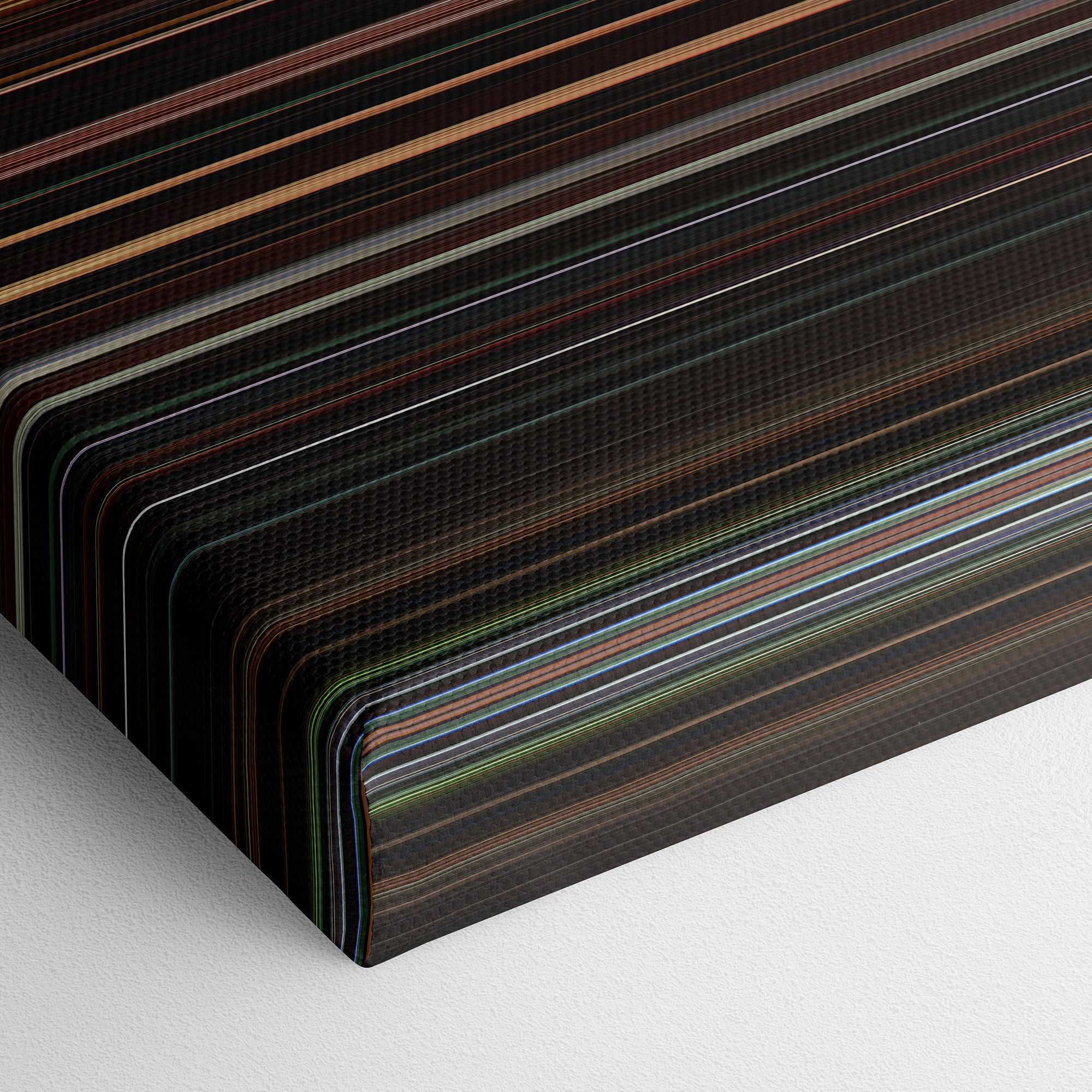 Inland Empire (2006) CineSpectrum Color Spectrum Canvas Print - Close Up of Bottom of Print