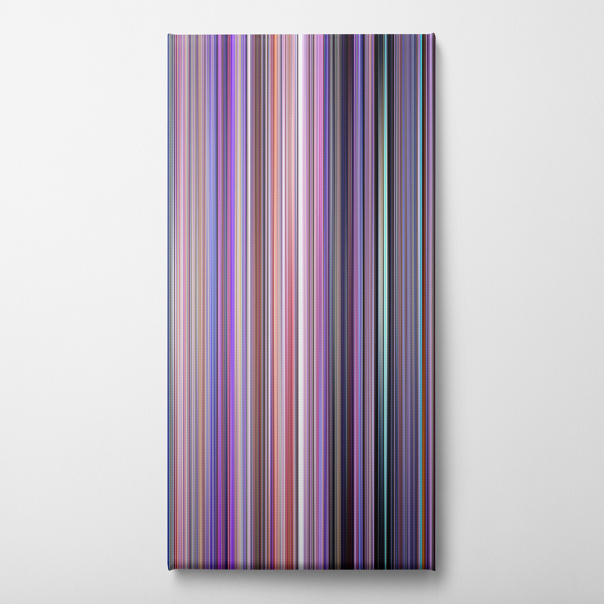 Inside Out (2015) CineSpectrum Color Spectrum Canvas Print - Vertical on Wall