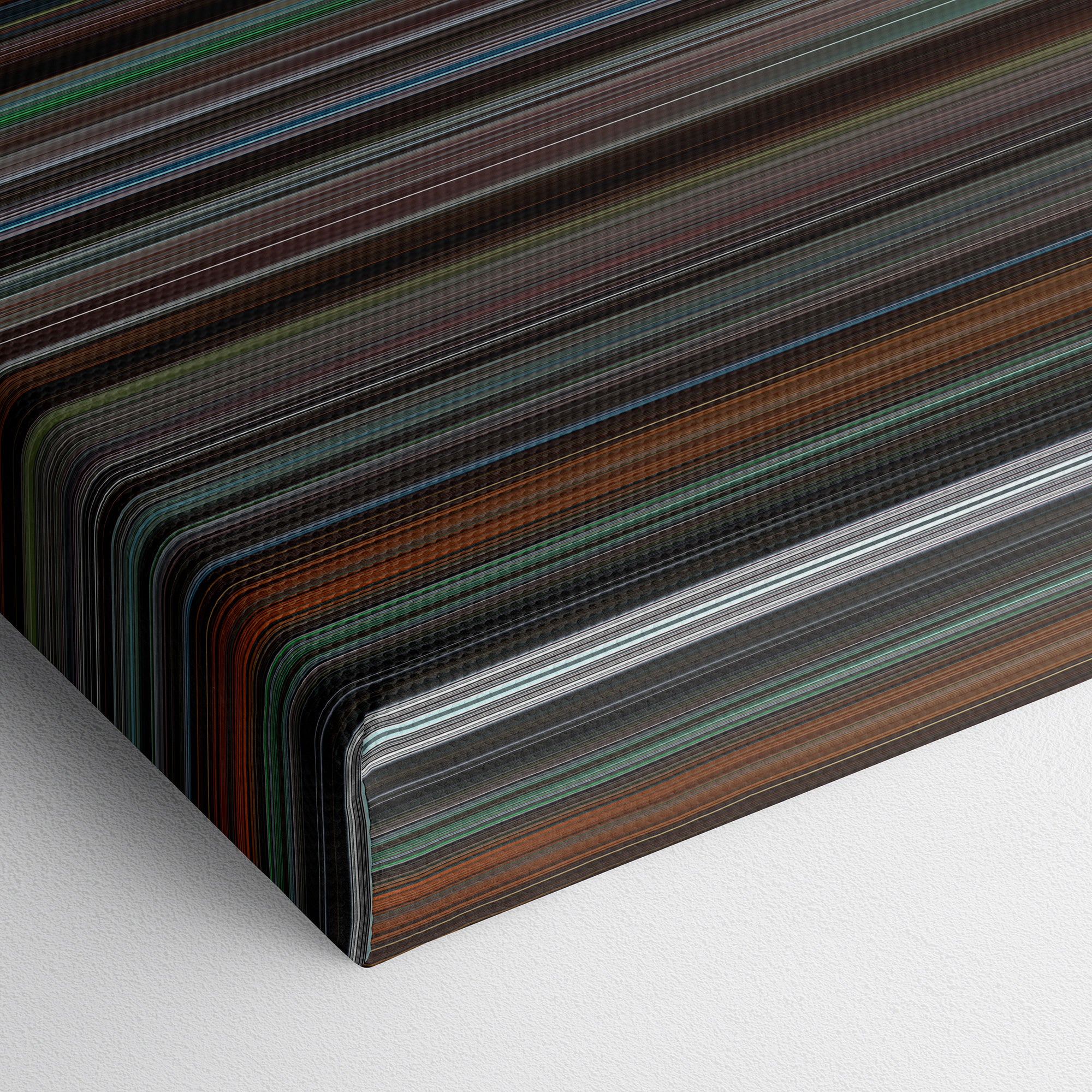 Insomnia (2002) CineSpectrum Color Spectrum Canvas Print - Close Up of Bottom of Print