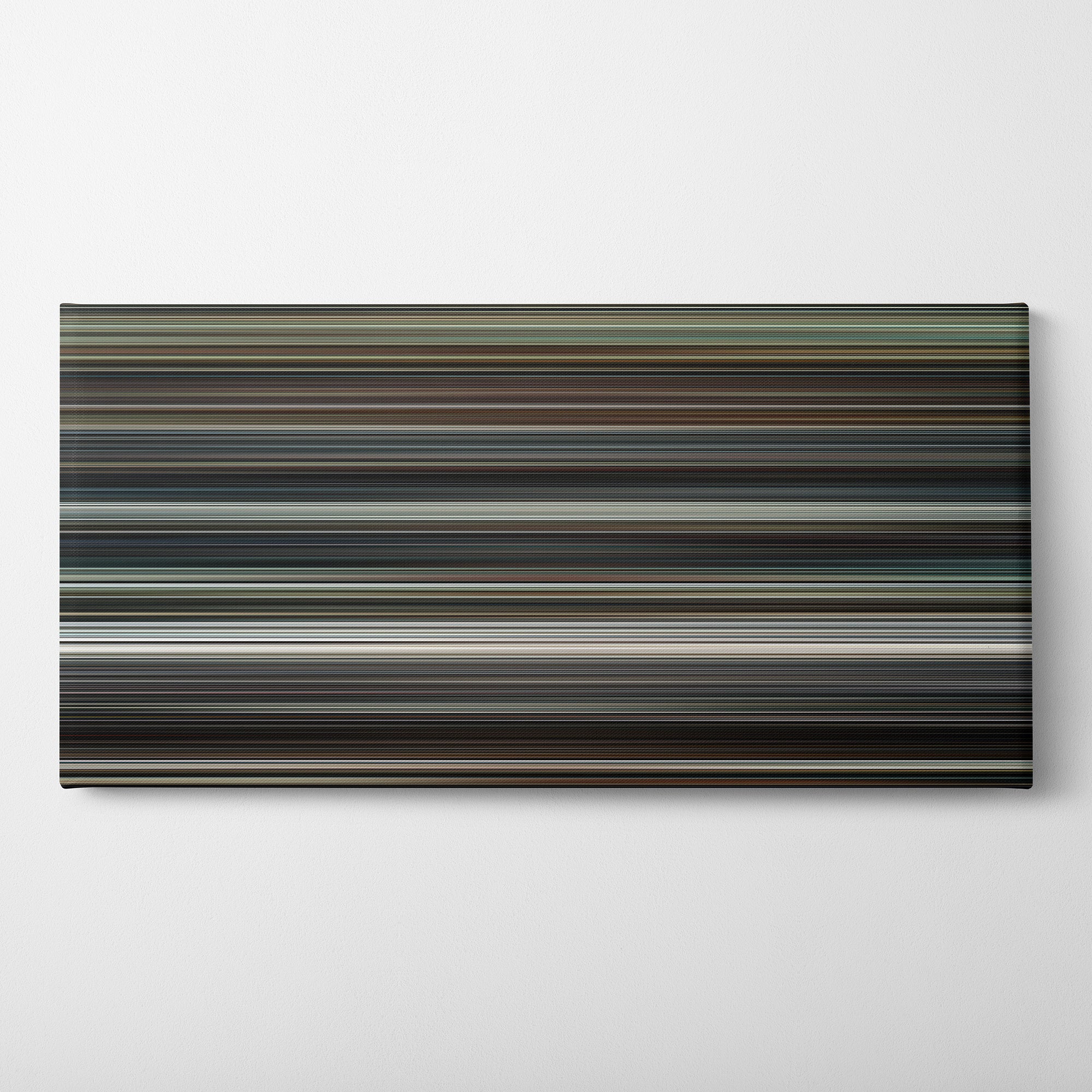 Interstellar (2014) CineSpectrum Color Spectrum Canvas Print - Horizontal on Wall