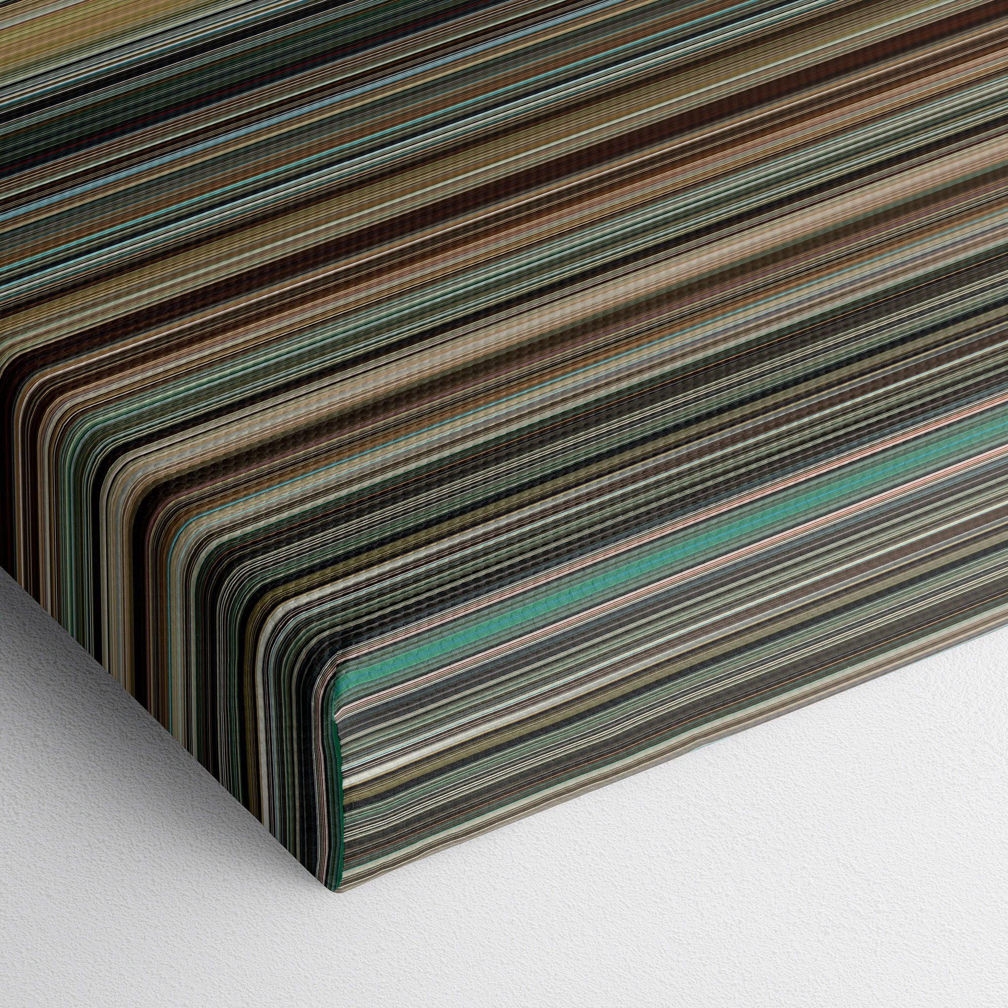 Into The Wild (2007) CineSpectrum Color Spectrum Canvas Print - Close Up of Bottom of Print