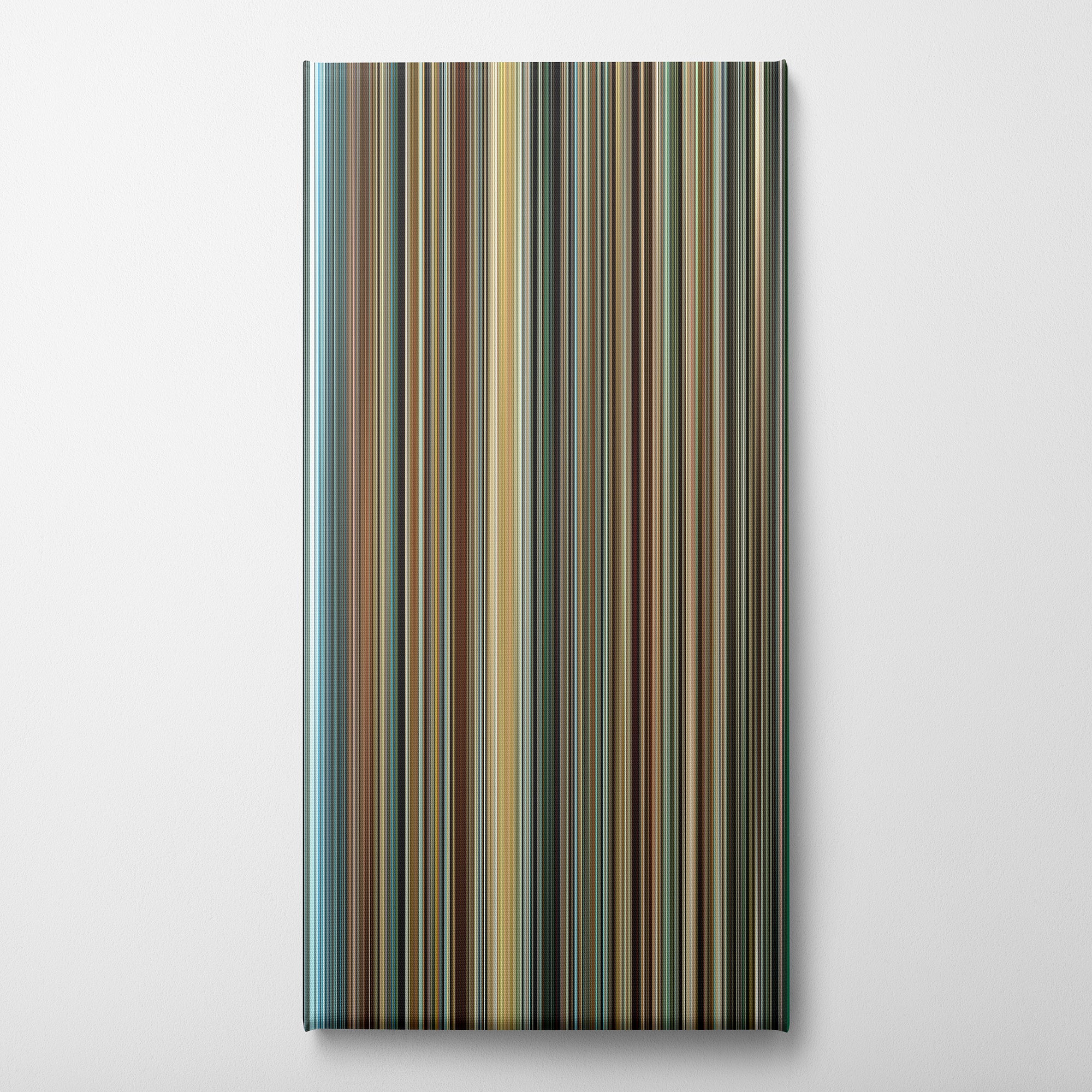 Into The Wild (2007) CineSpectrum Color Spectrum Canvas Print - Vertical on Wall
