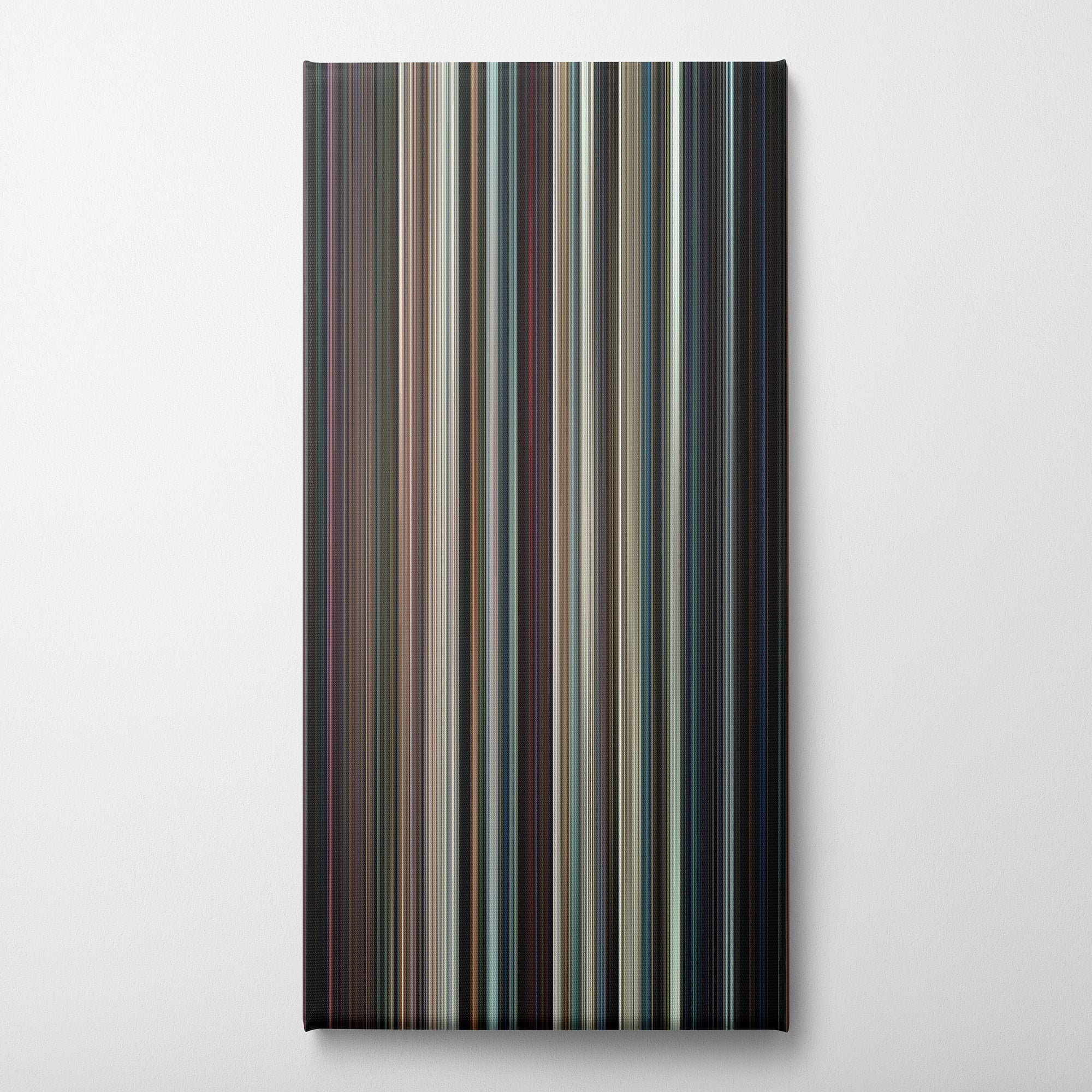 Iron Man 2 (2010) CineSpectrum Color Spectrum Canvas Print - Vertical on Wall